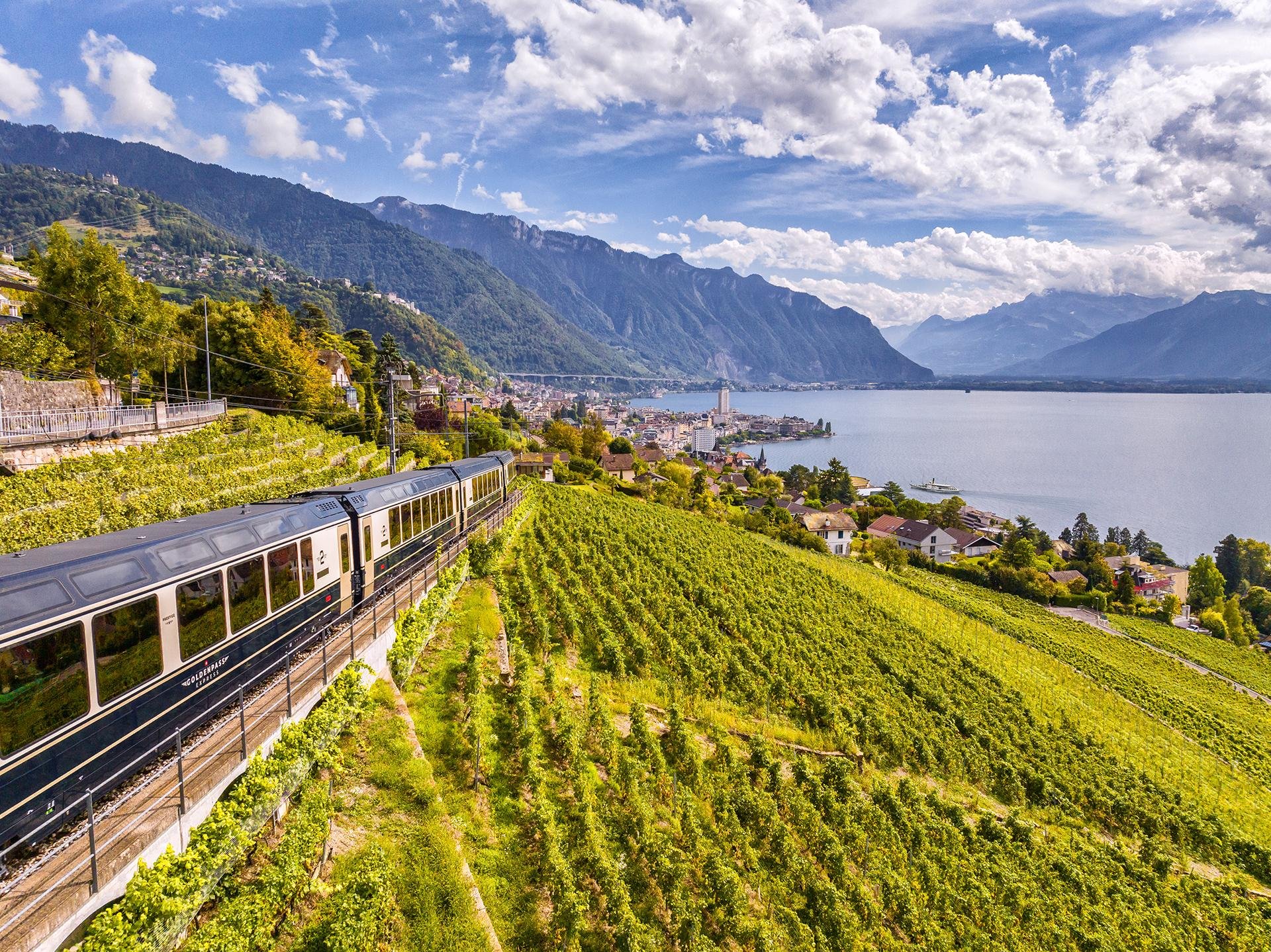 Swiss Travel Pass scenic train, mountain railway and lake boat in the Swiss Alps — image 2