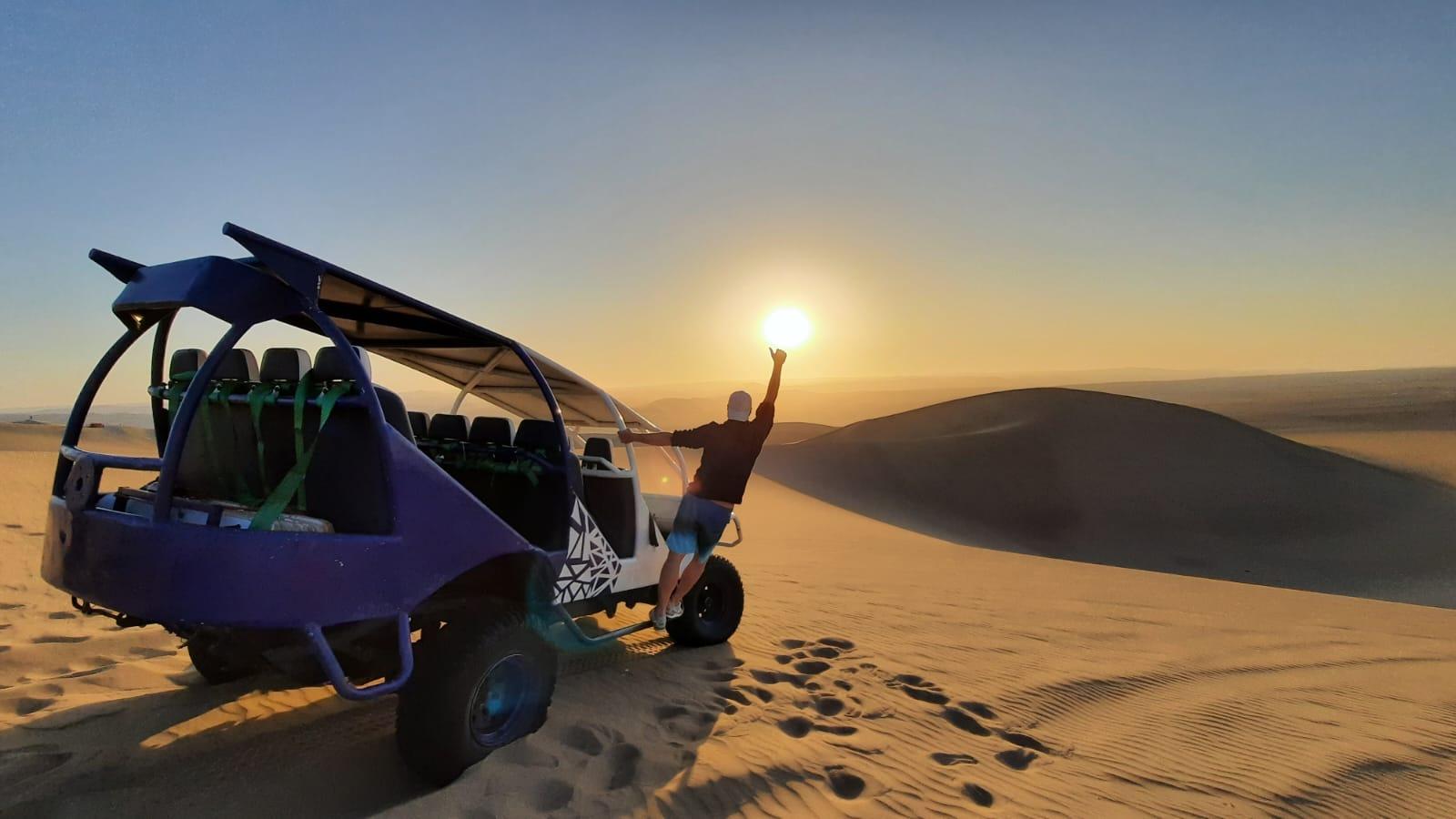 Nazca Lines Aerial Tour with Huacachina Dune Buggy Adventure