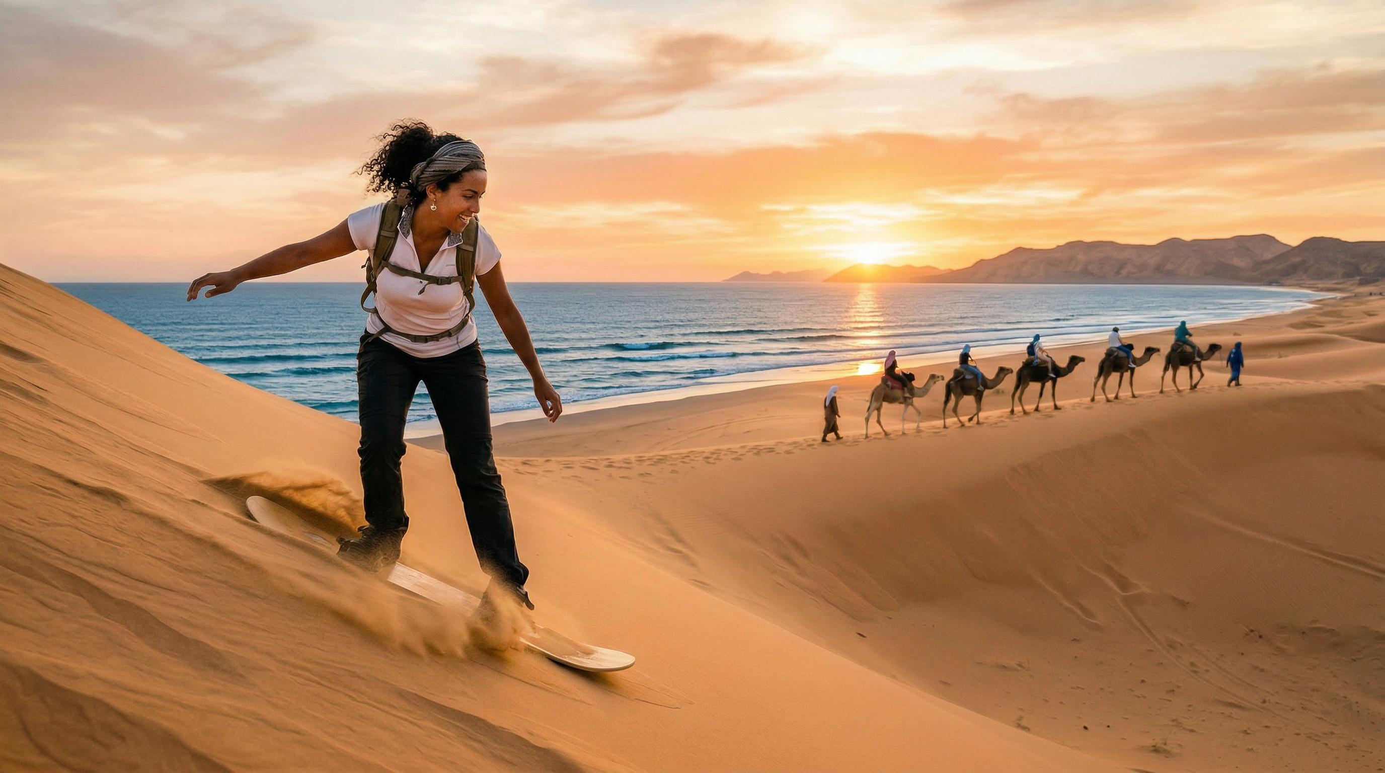 Agadir Desert & Dunes: Sandboarding and Canyon Expedition