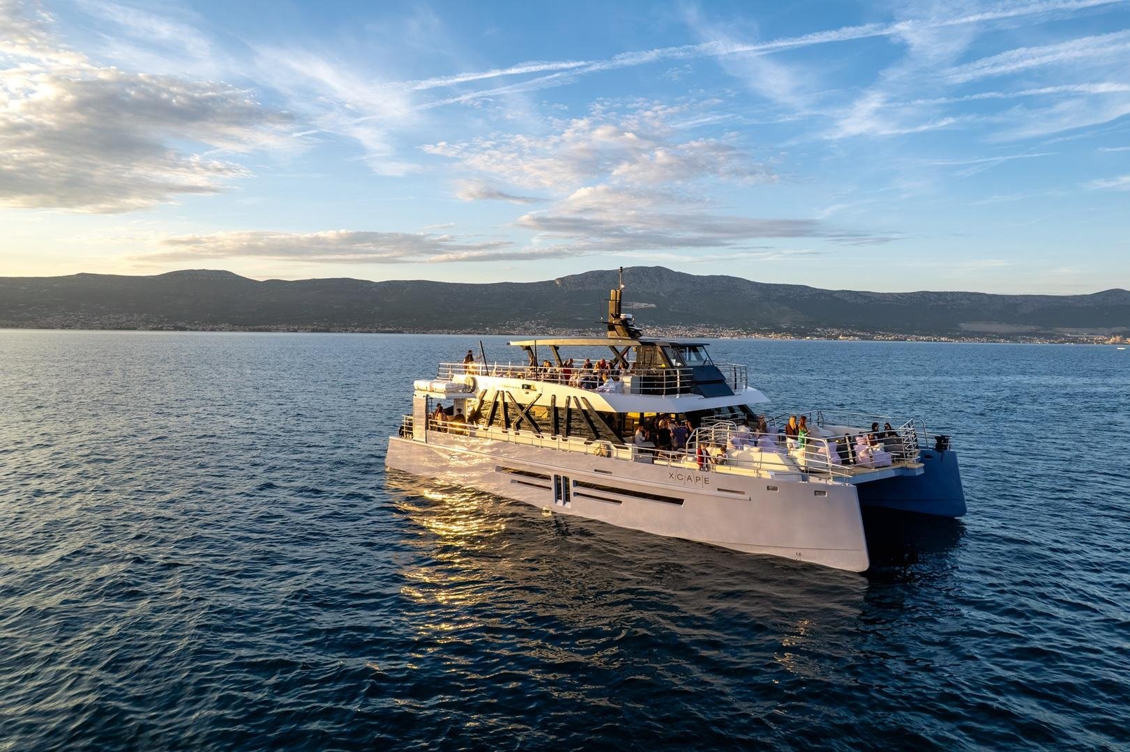 Split: Premium Sunset Catamaran Yacht Cruise