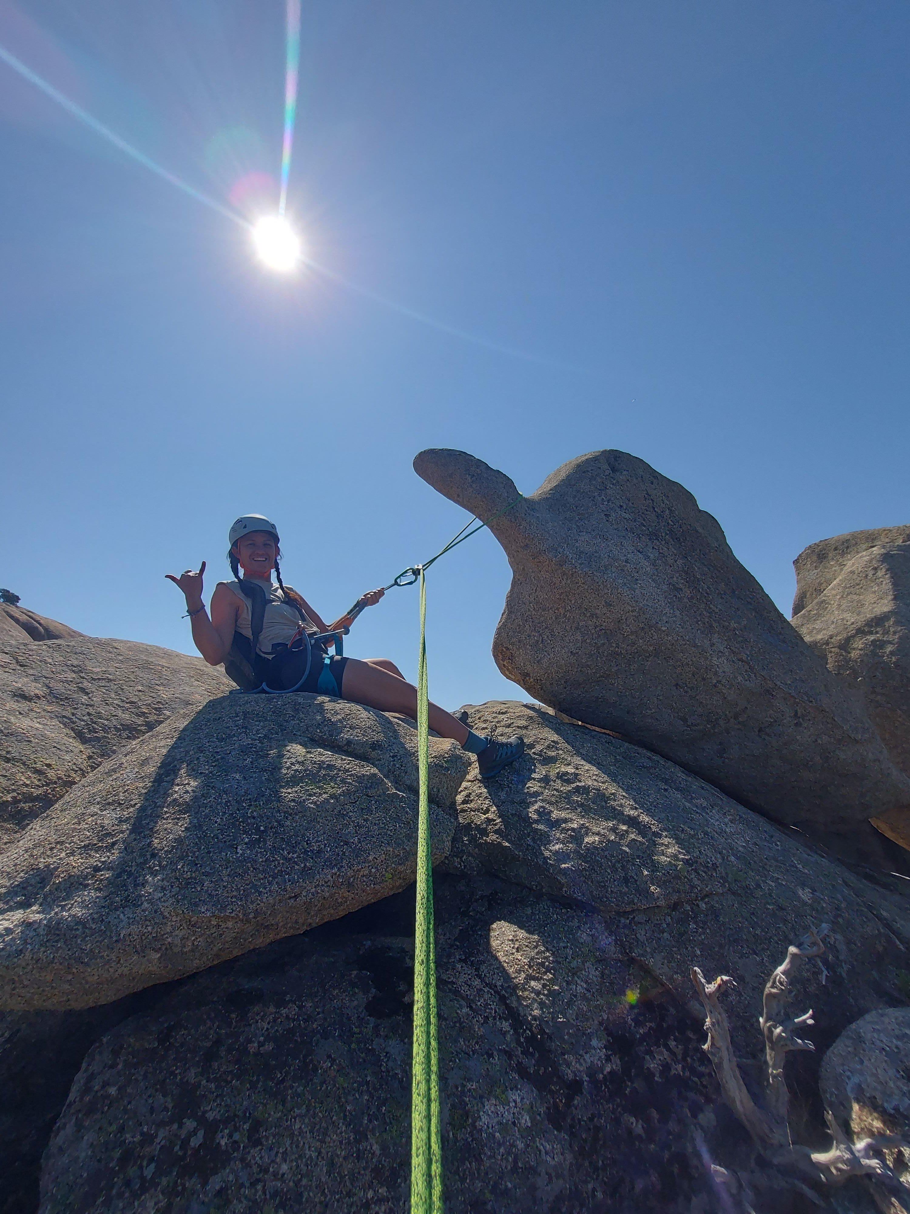 Beginner Rock Climbing in Sierra de Guadarrama