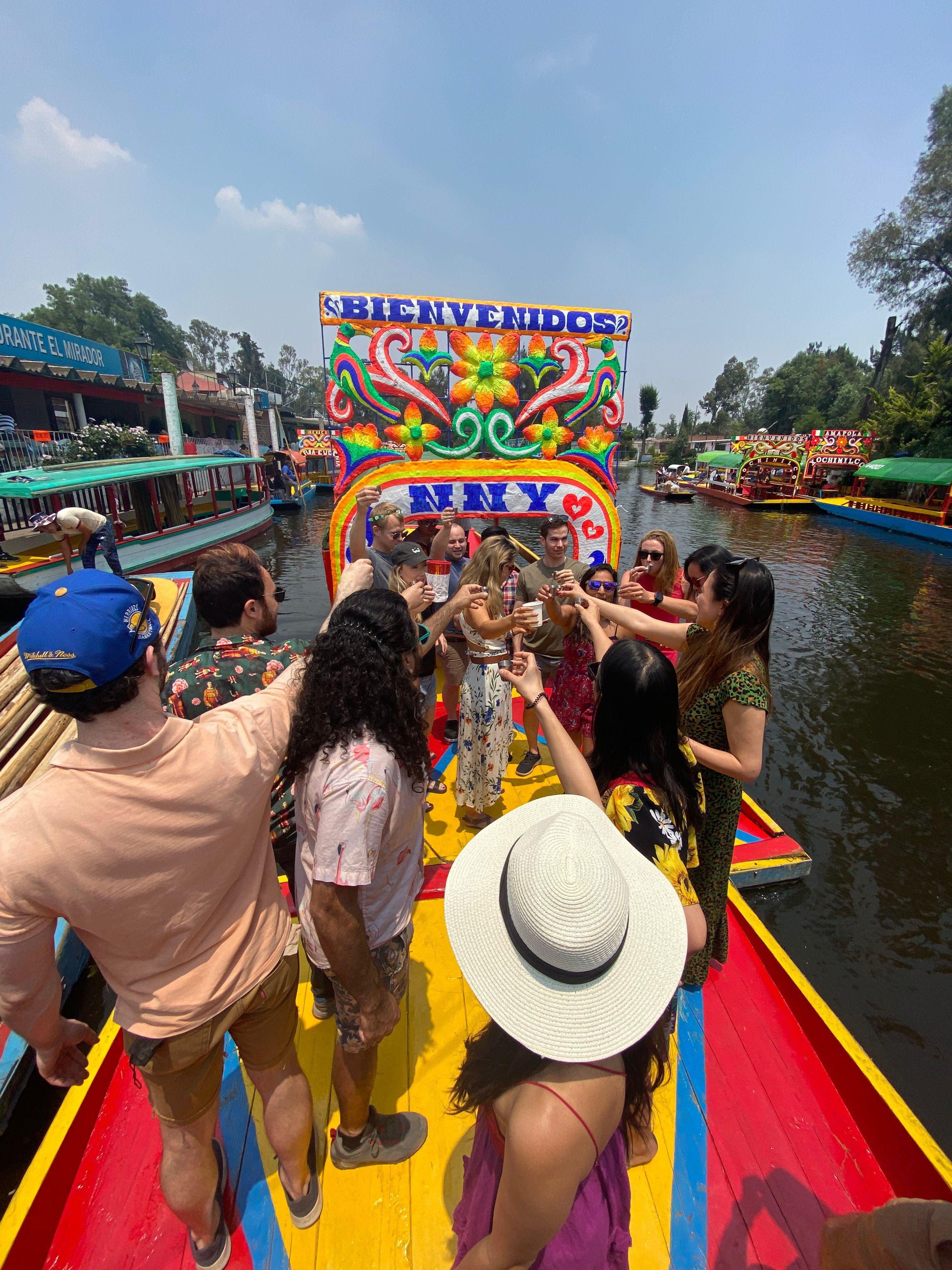 Xochimilco Canal Cruise with Open Bar & Fresh Guacamole