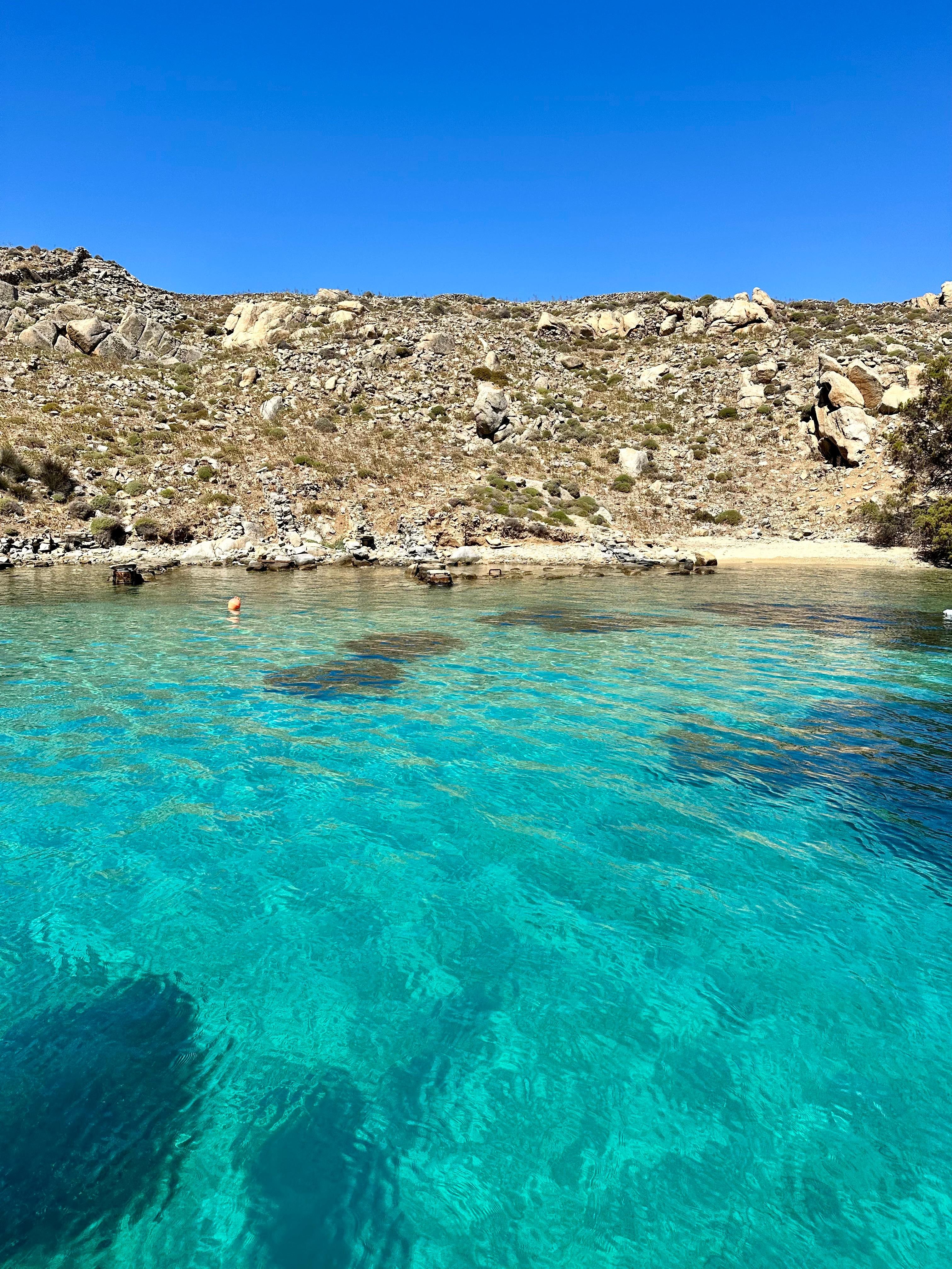 Private Mykonos South Coast Cruise on a Historic Wooden Boat