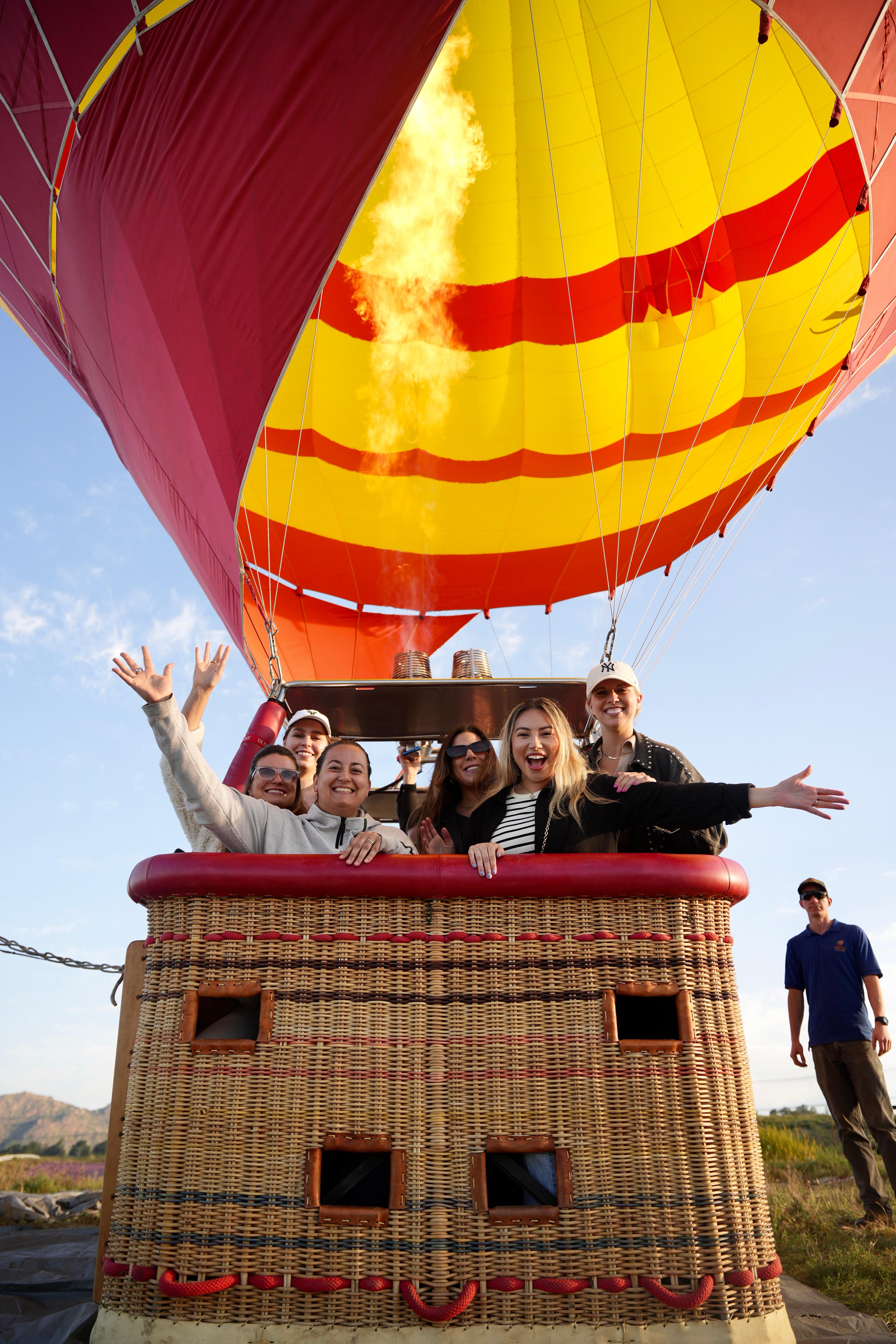 Temecula Valley Sunrise Hot Air Balloon Flight with Champagne