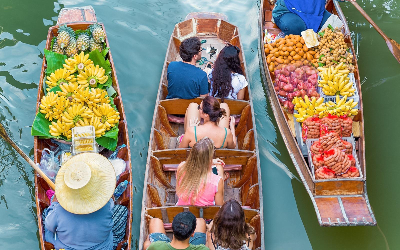 Damnoen Saduak & Maeklong Private Boat Tour with Hotel Pickup