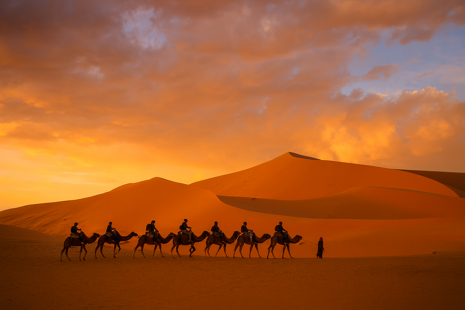 Merzouga Sahara Overnight: Camel Trek & Luxury Desert Camp