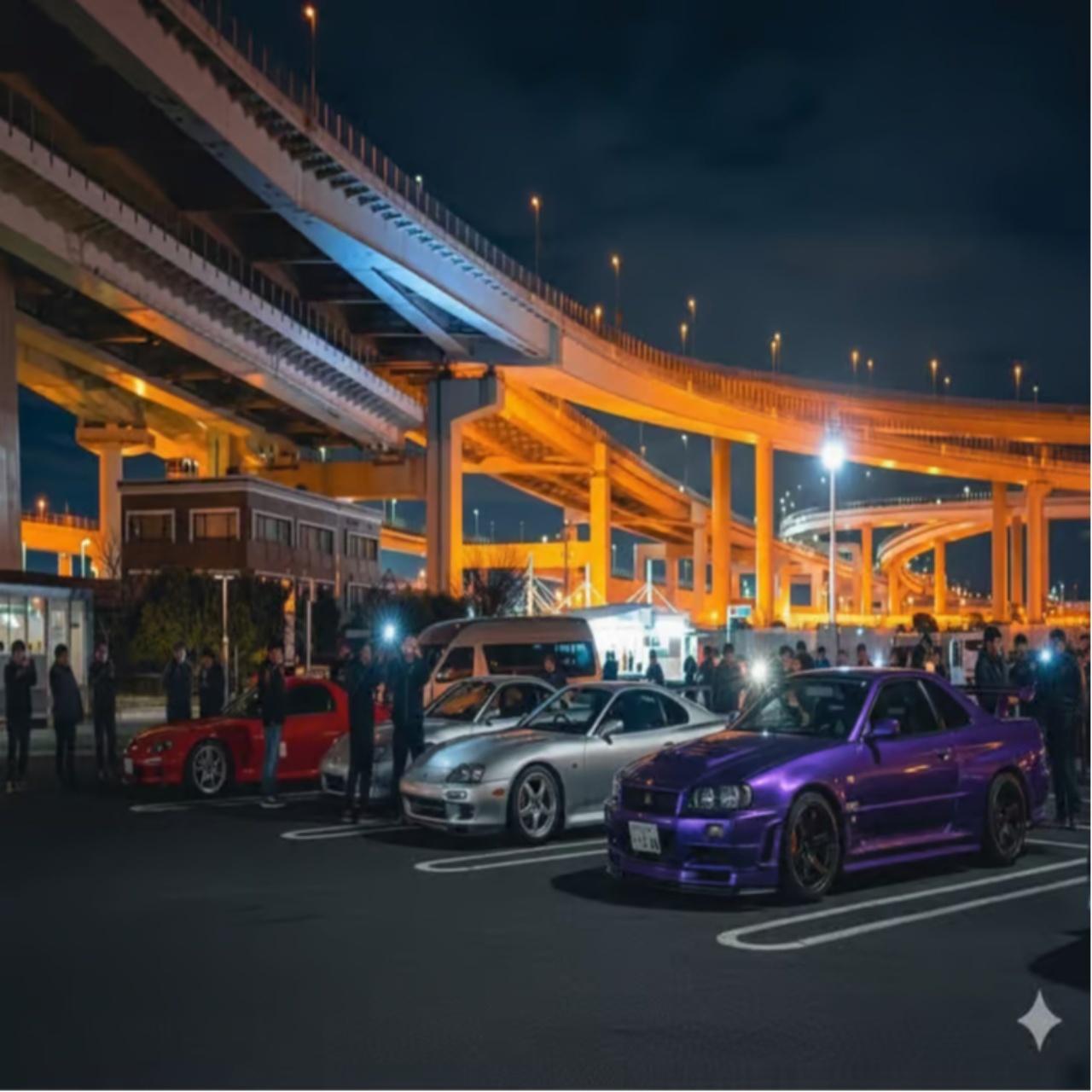 Tokyo Drift & Daikoku JDM Ride Night Tour Fun Experience