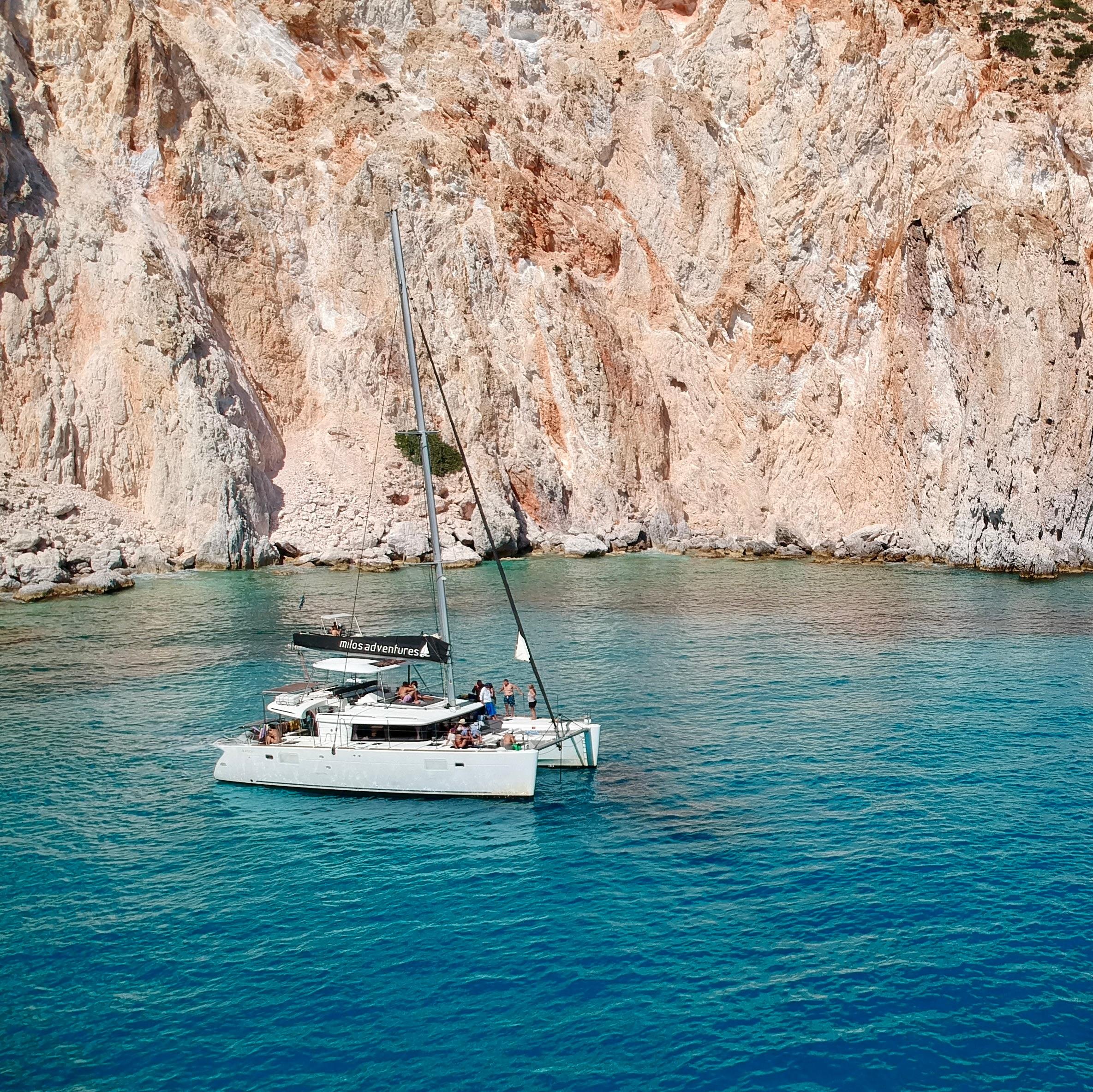 Polyaigos cruise Milos uninhabited island Aegean catamaran — image 6