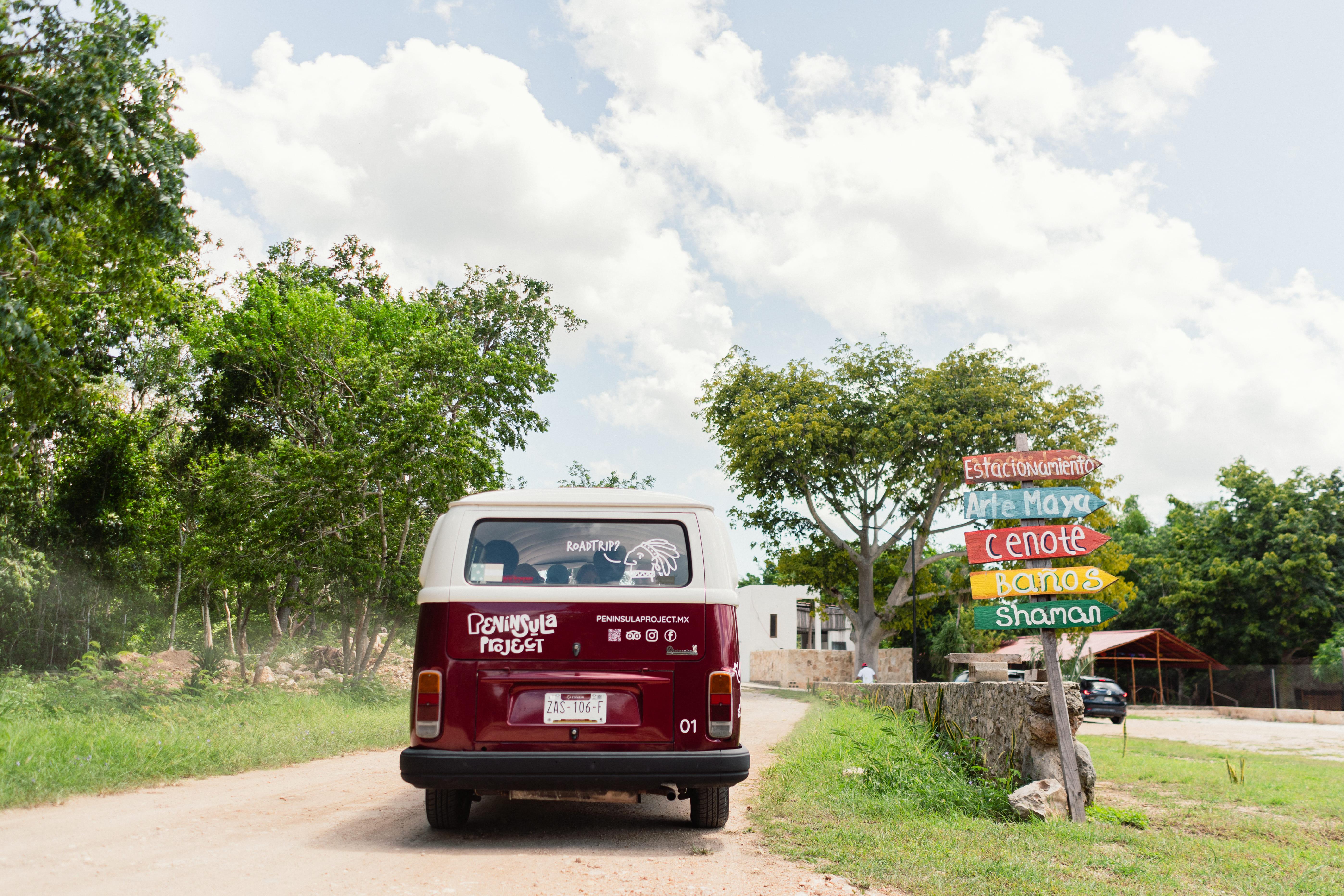 Cenote Road Trip by VW Combi near Valladolid