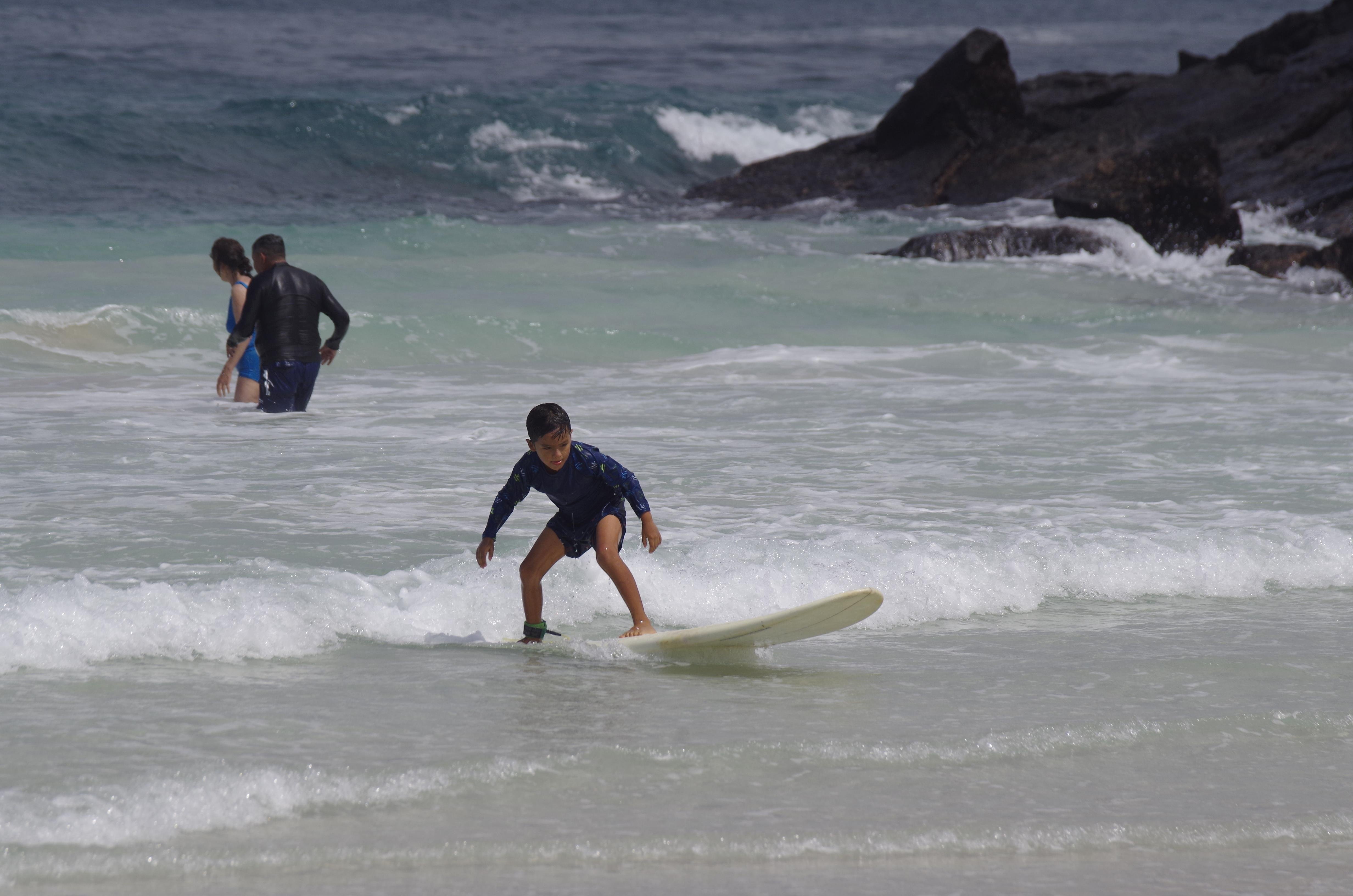 Private Beginner Surf Lesson in San Cristóbal