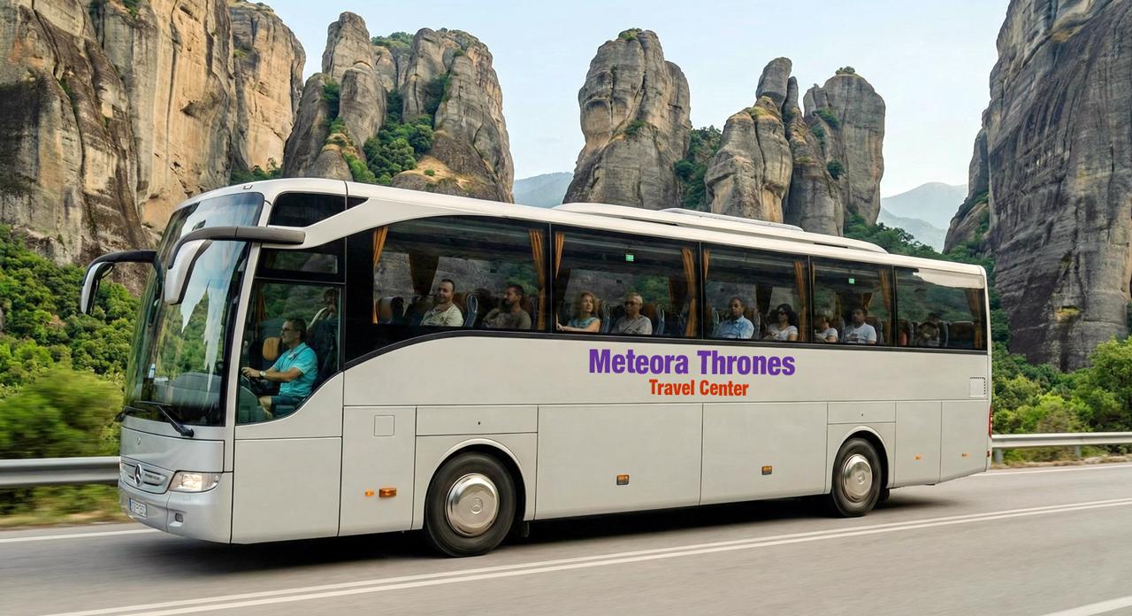 Athens to Meteora: Full-Day Monastery & Caves Tour with Lunch
