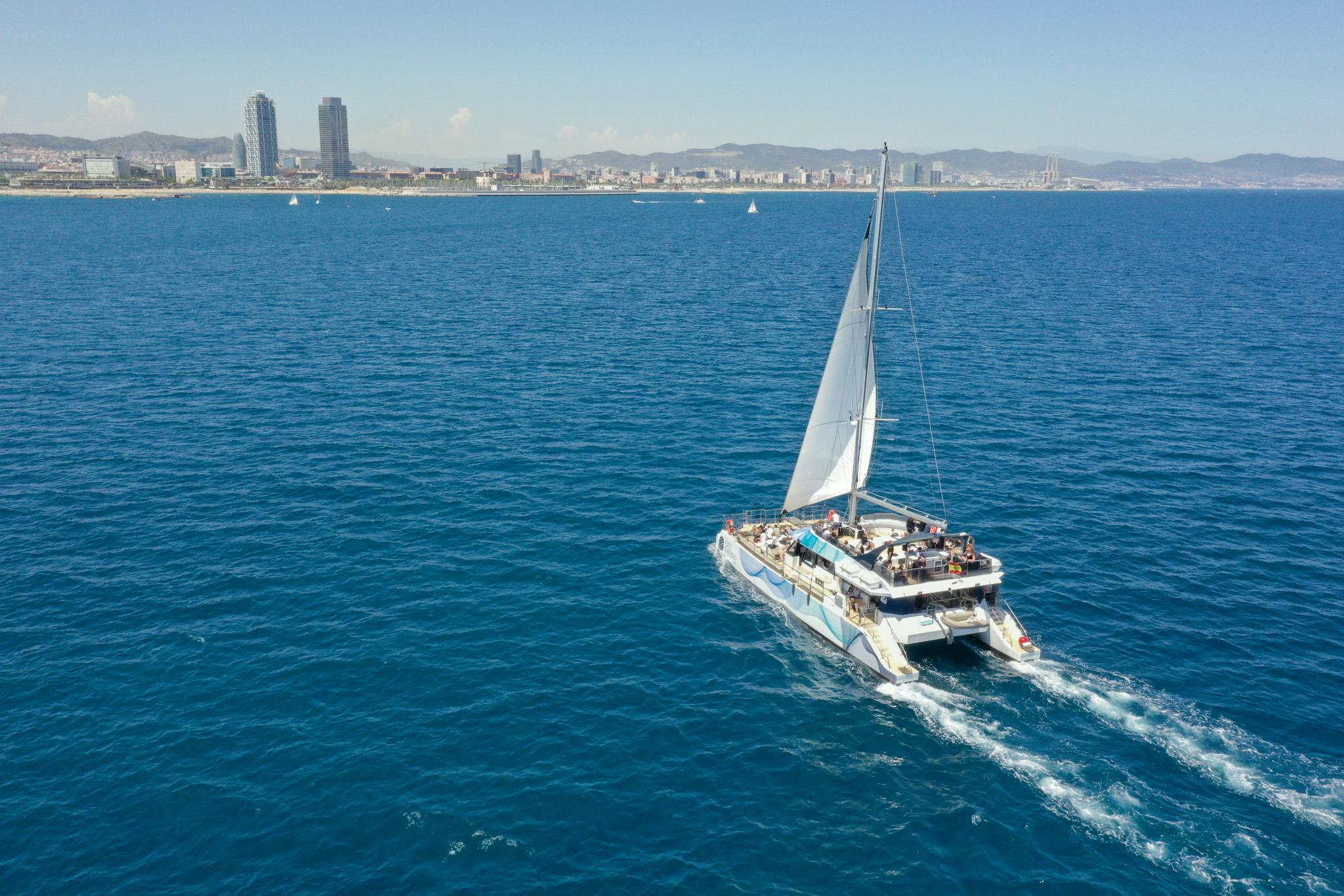 Barcelona Sunset Catamaran Cruise with DJ