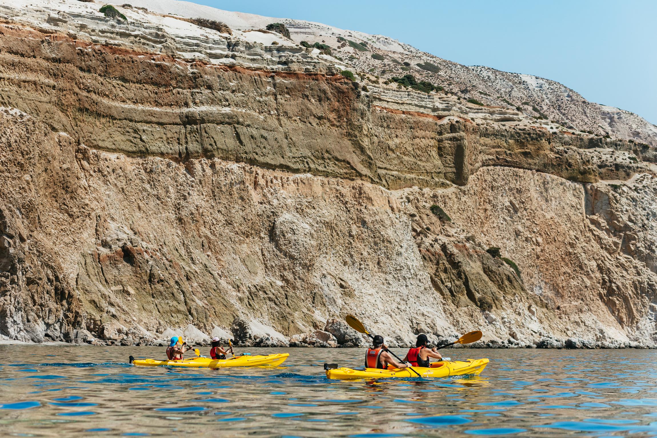 Milos kayak tour Tsigrado Gerakas sea caves south coast — image 6