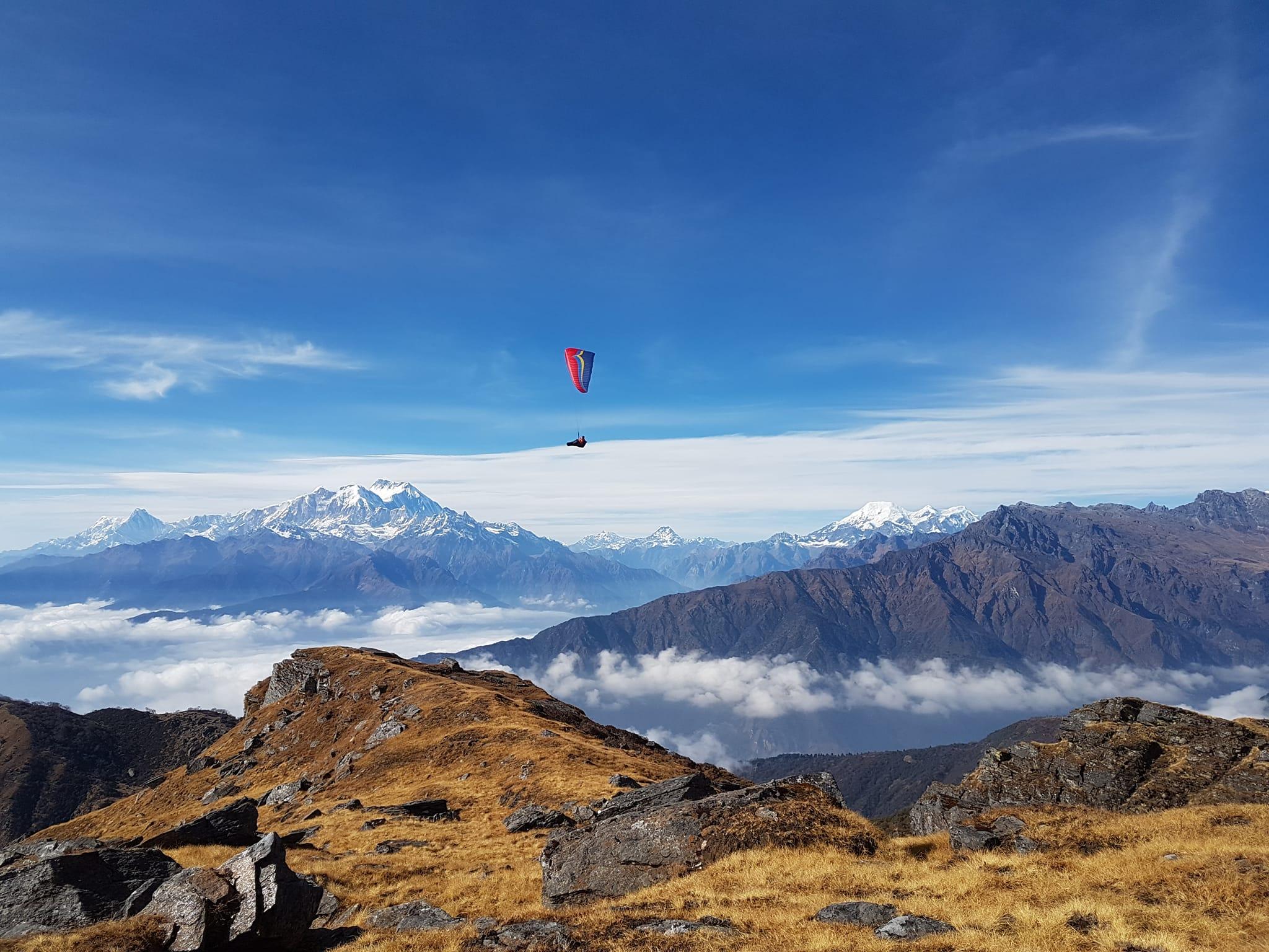 Pokhara Paragliding Flight with Aerial Media