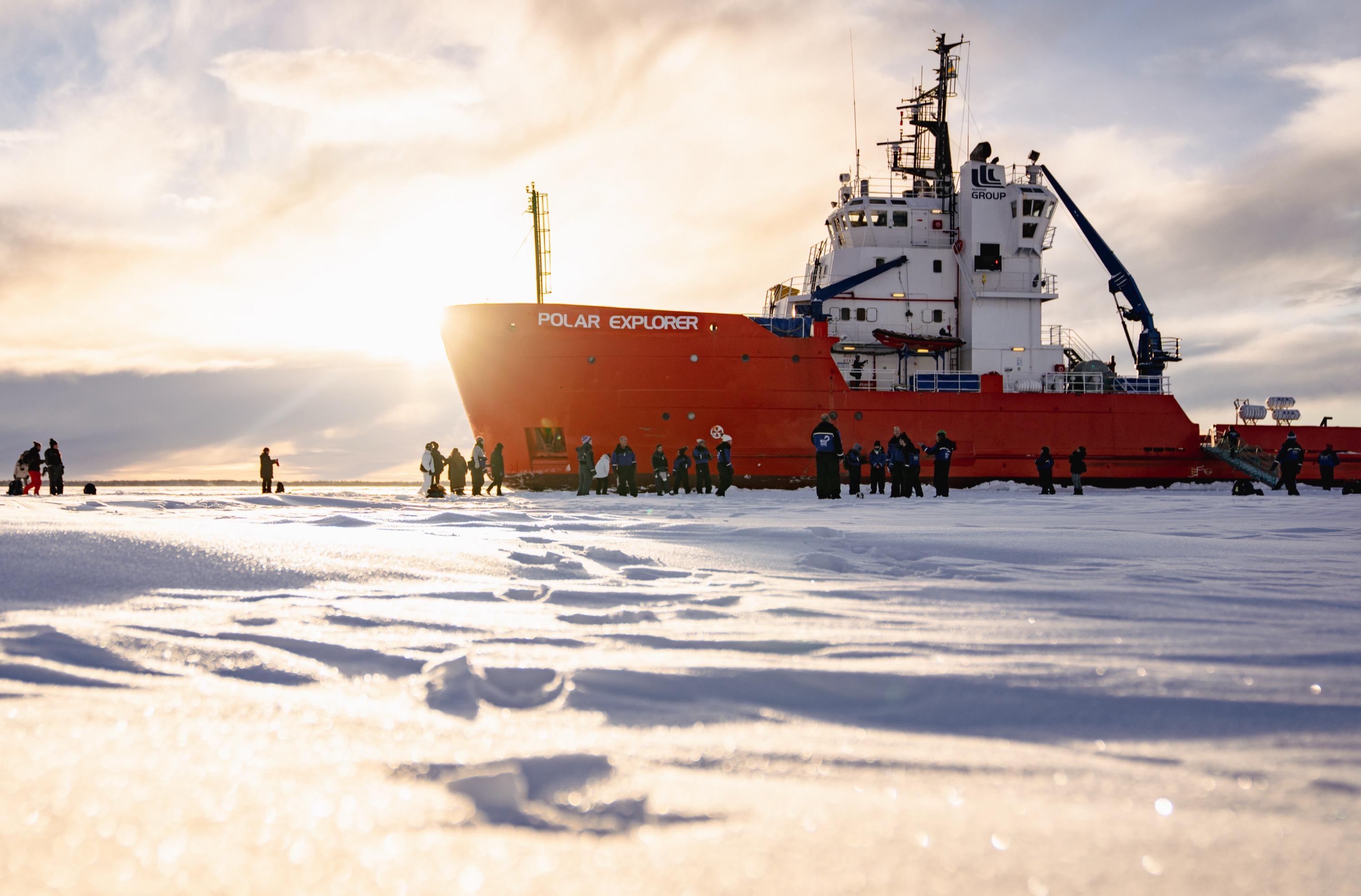 Arctic Icebreaker Cruise: Float & Walk on Frozen Sea