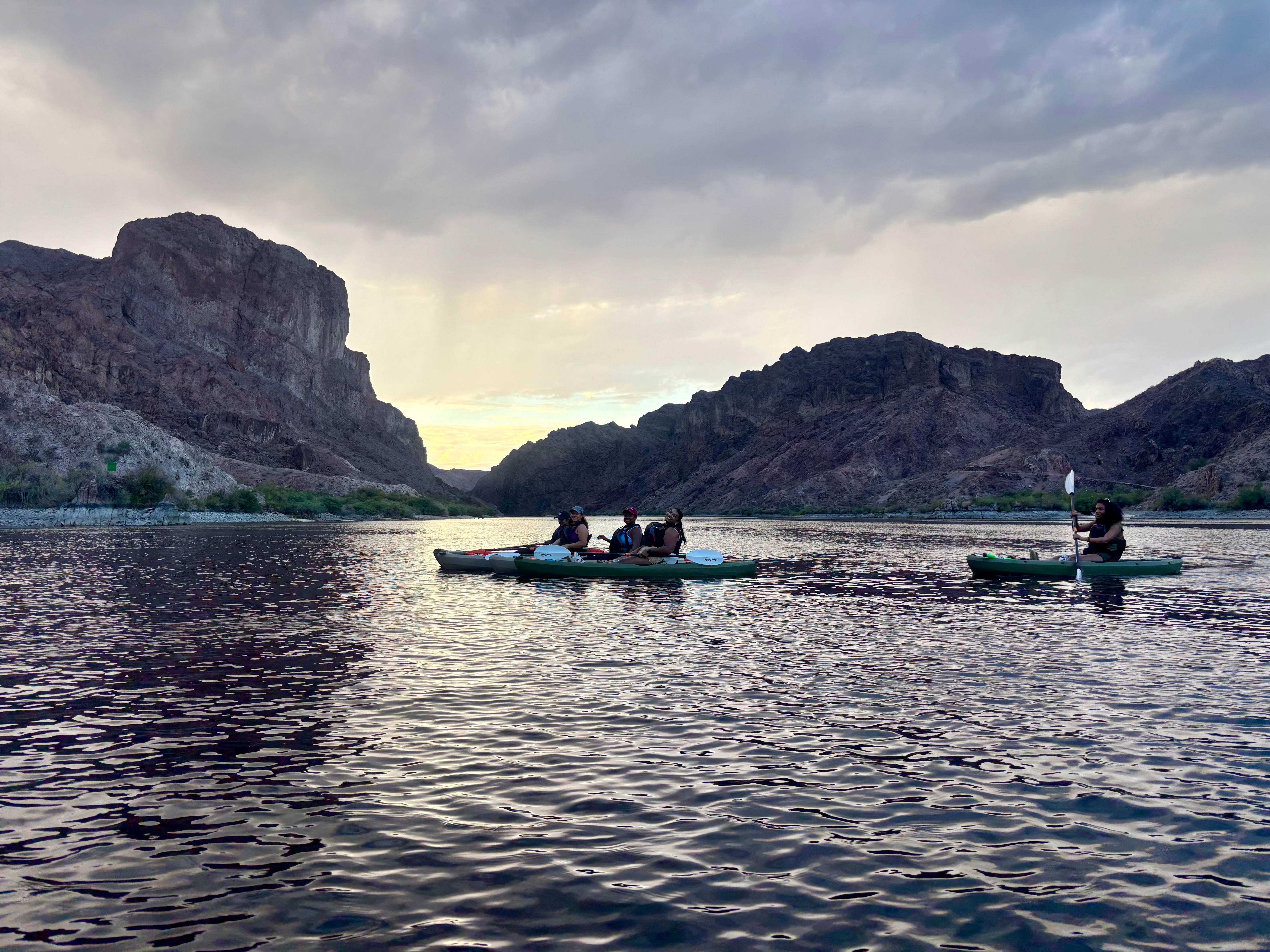 Emerald Cave Sunset Kayak Tour from Willow Beach