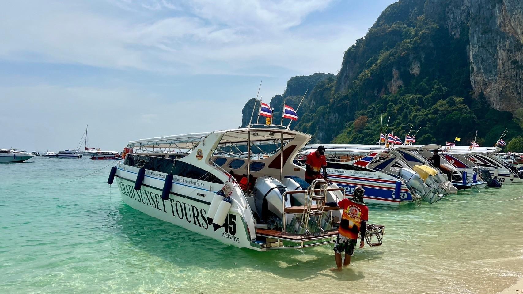 Phi Phi Islands Sunset, BBQ & Bioluminescent Plankton Day Tour from Krabi