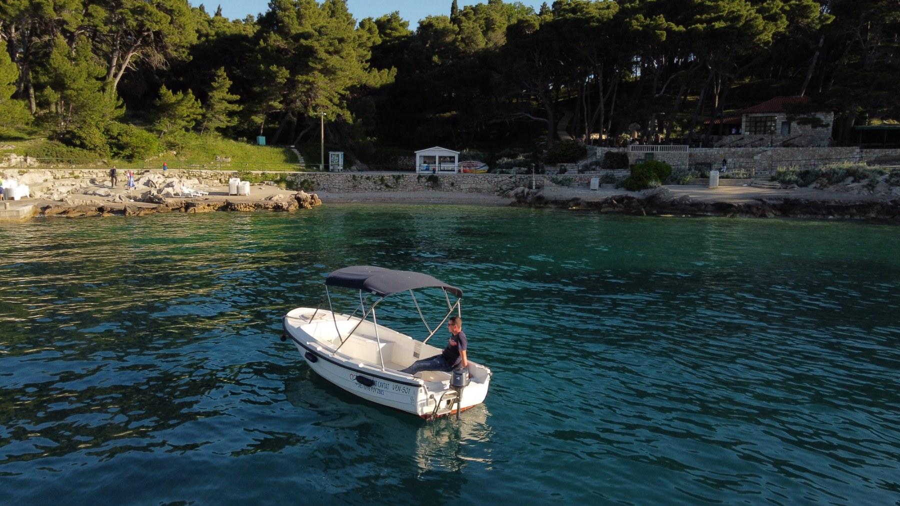 Cavtat Self-Drive Motorboat with Snorkeling Gear