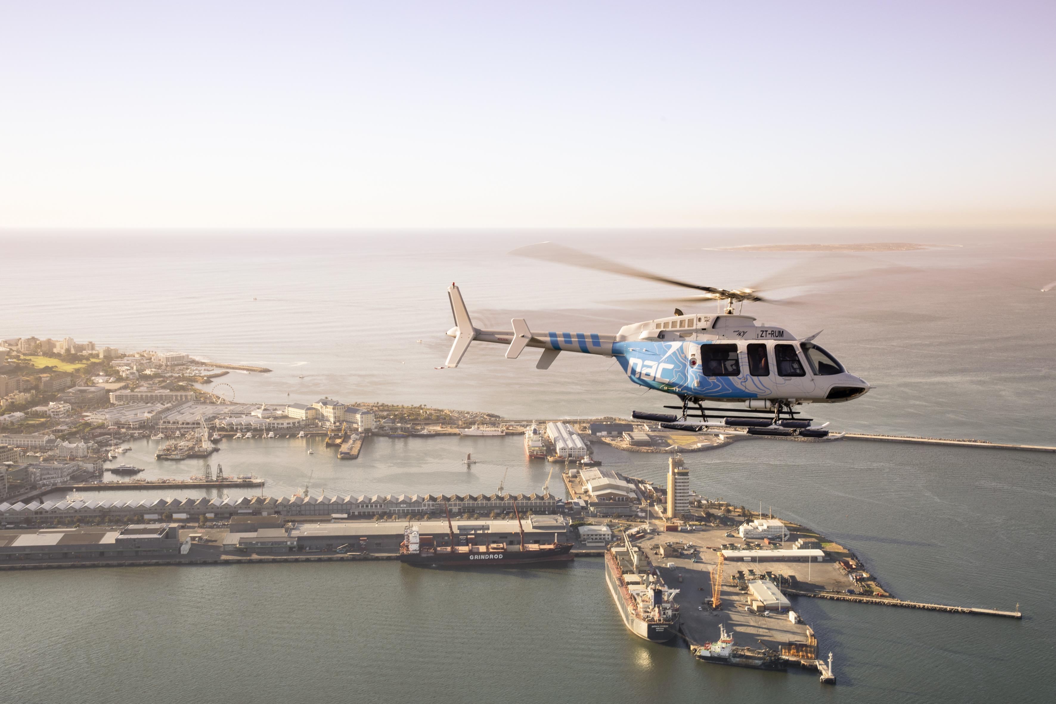 Cape Town Coastal Helicopter Flight with Champagne Welcome