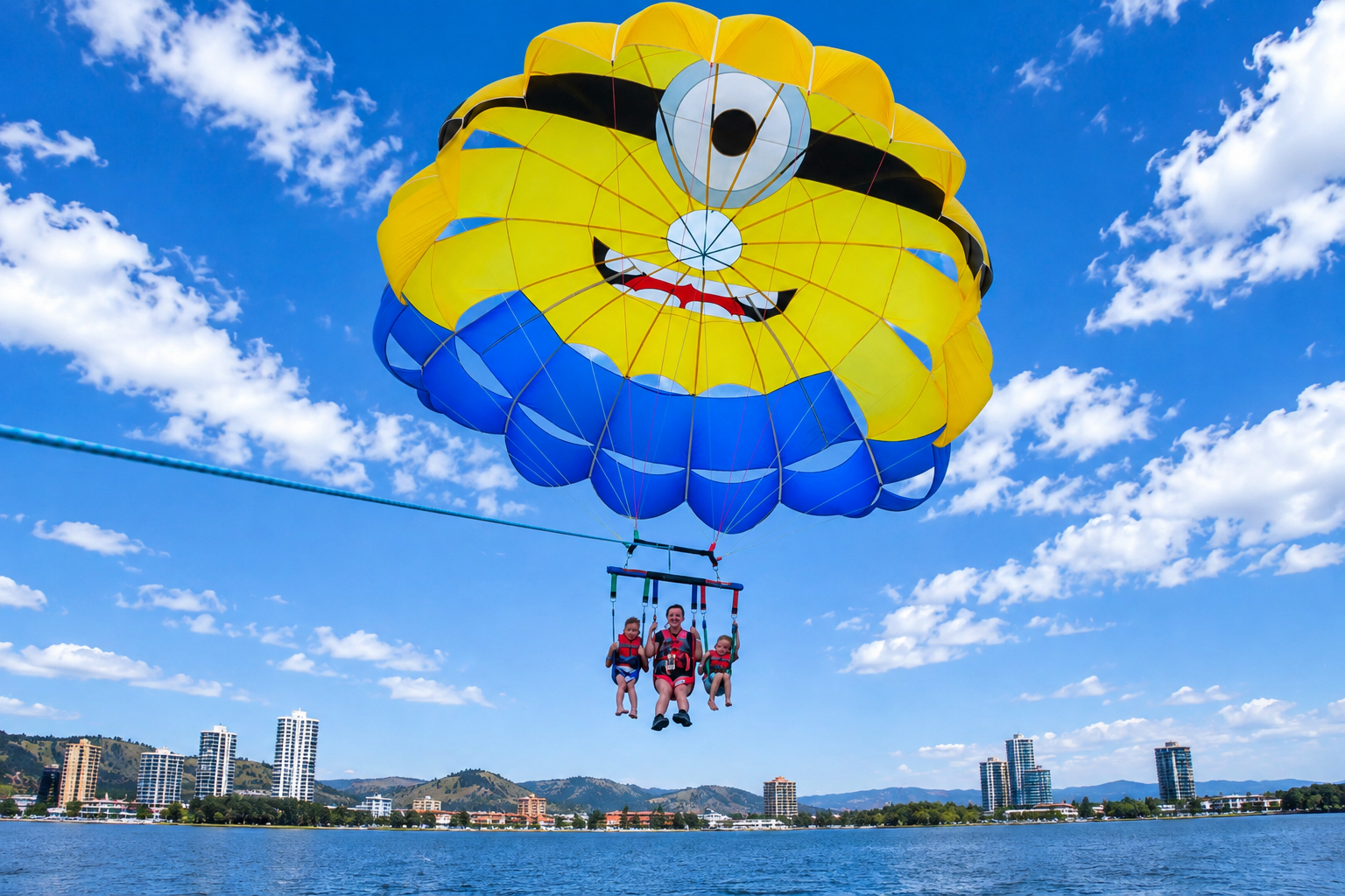 Early Bird Parasailing Adventure Over Okanagan Lake