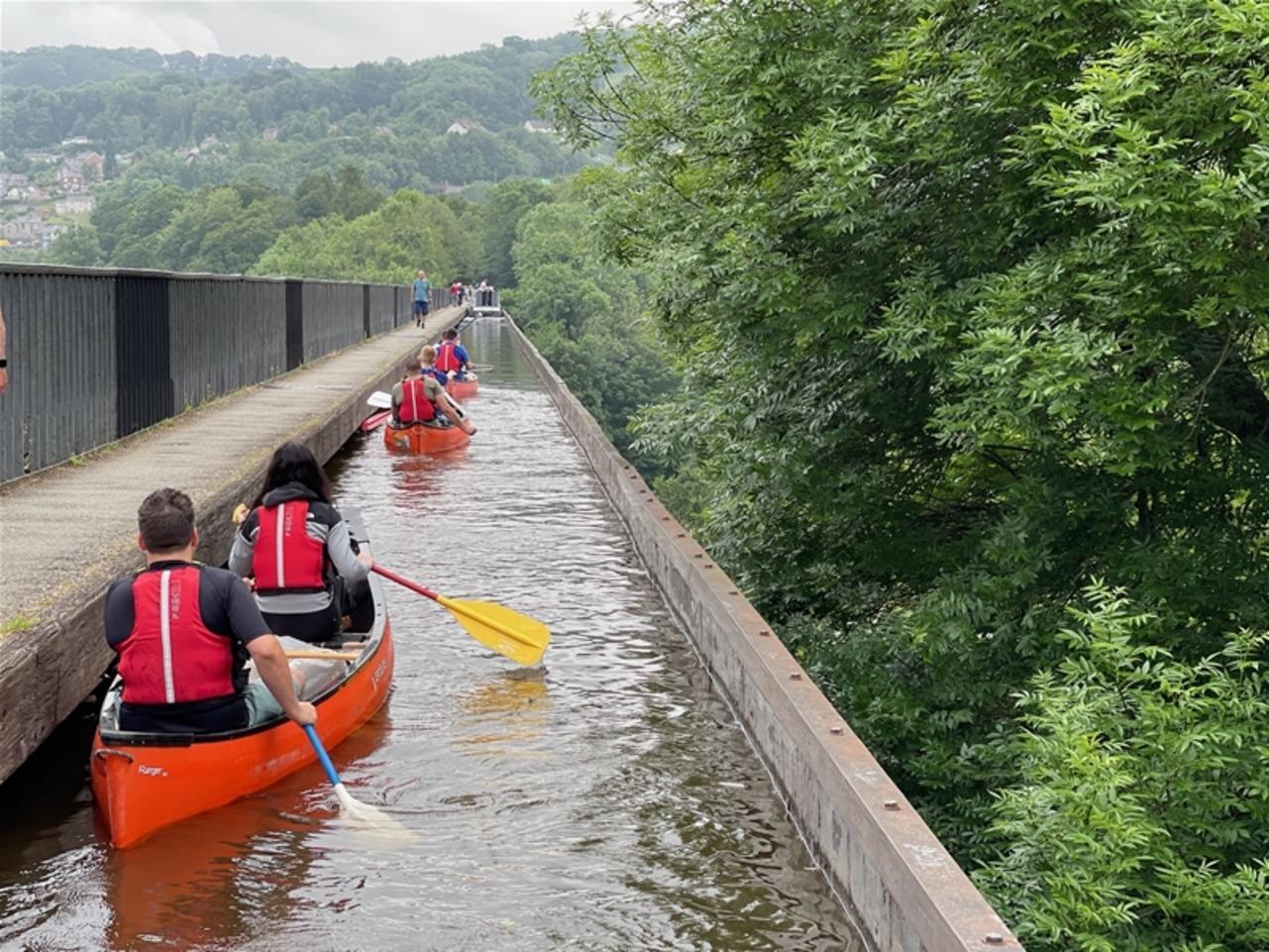 Llangollen Canal Canoe Adventure with Aqueduct Crossing