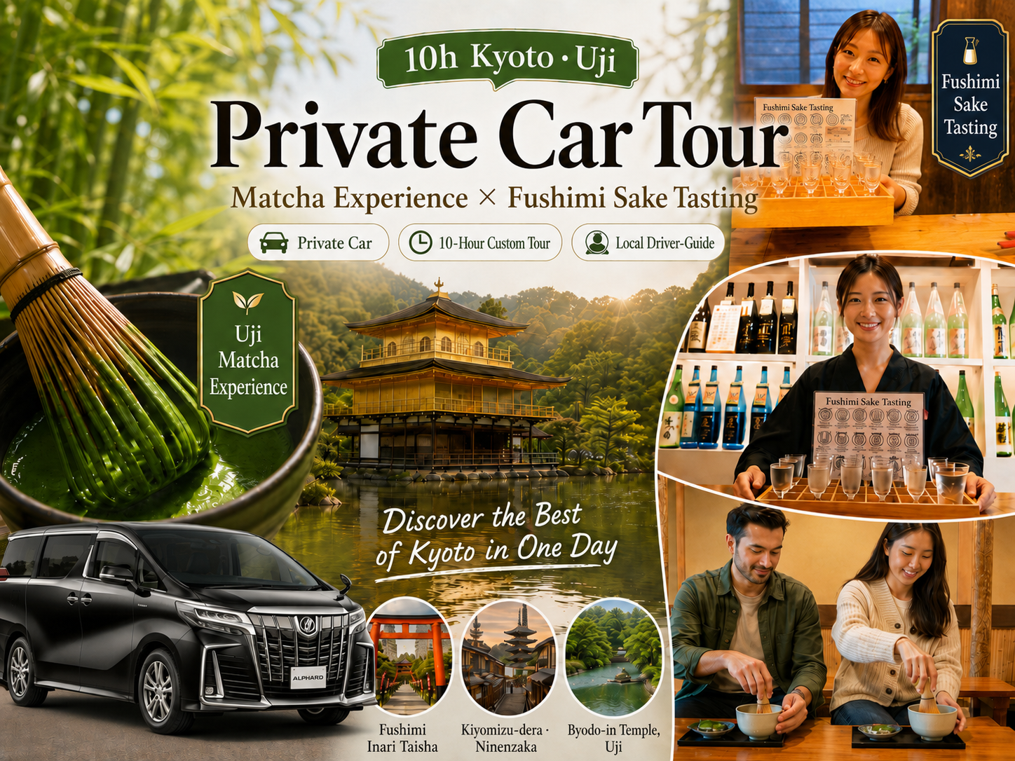 Kyoto: Uji Matcha & Fushimi Sake Tasting Day Trip