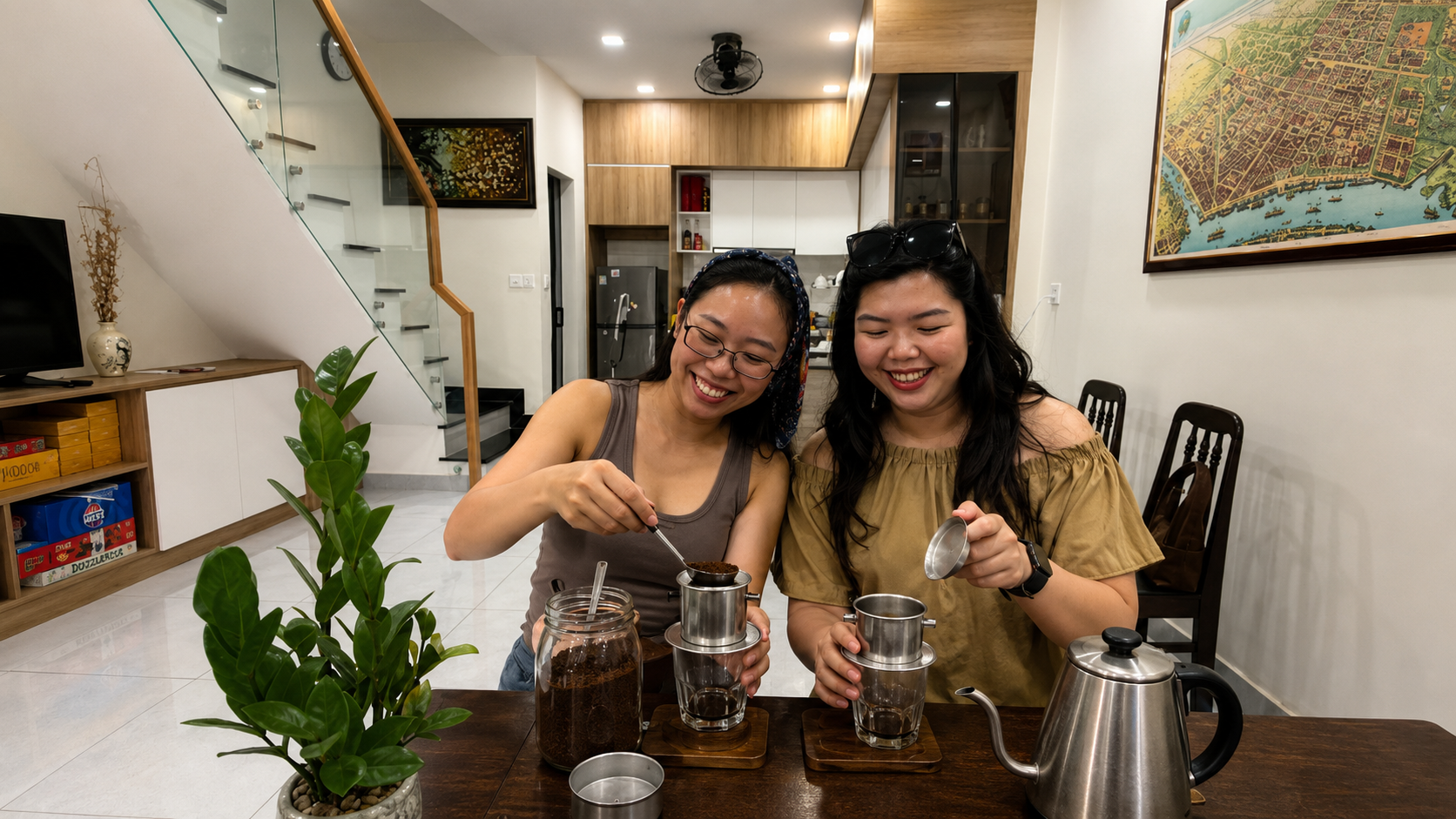Vietnamese Coffee Workshop at a Local Home