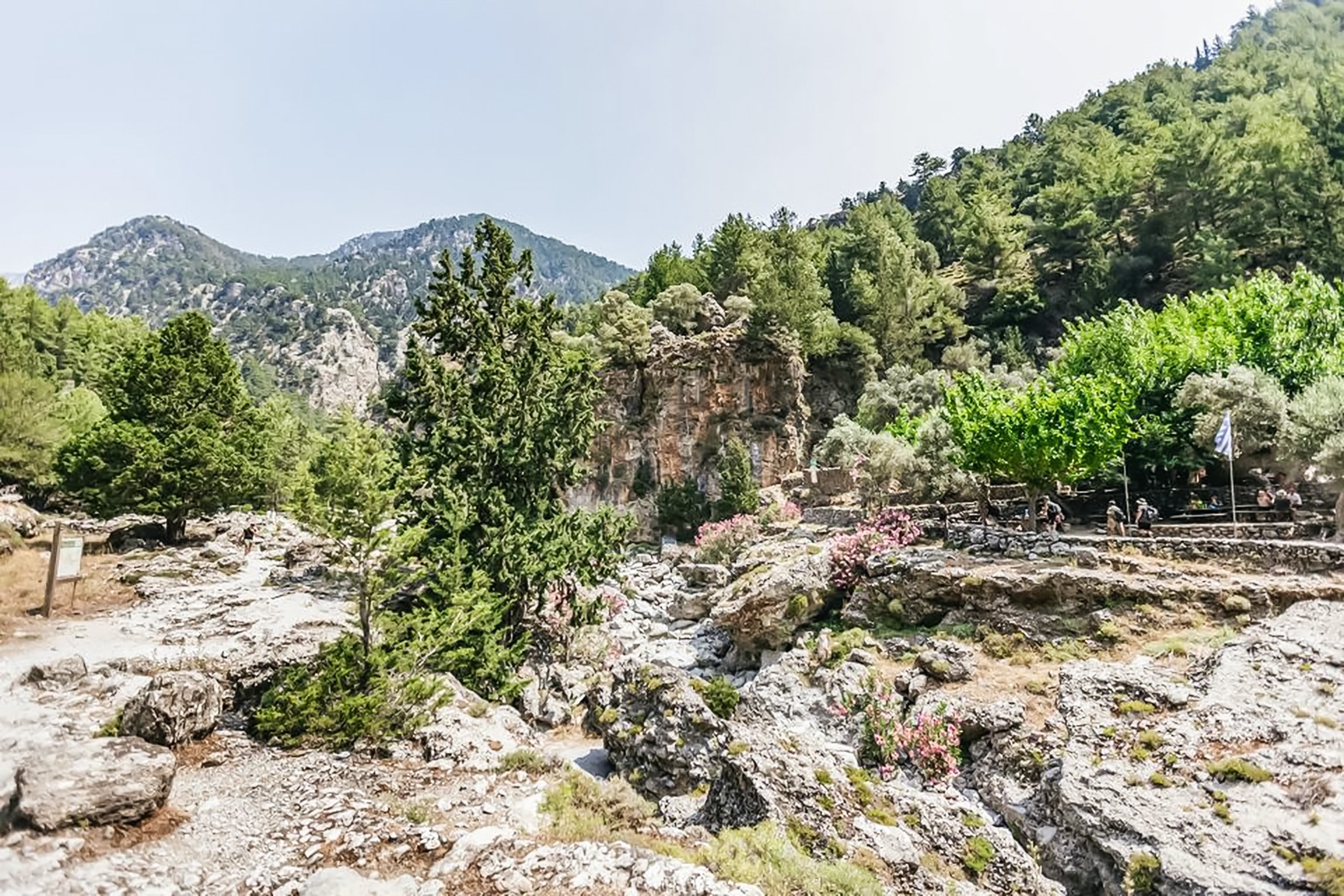 Samaria Gorge hike Crete — Xyloskalo descent, Iron Gates Sideroportes, kri-kri ibex, Agia Roumeli Libyan Sea — image 54