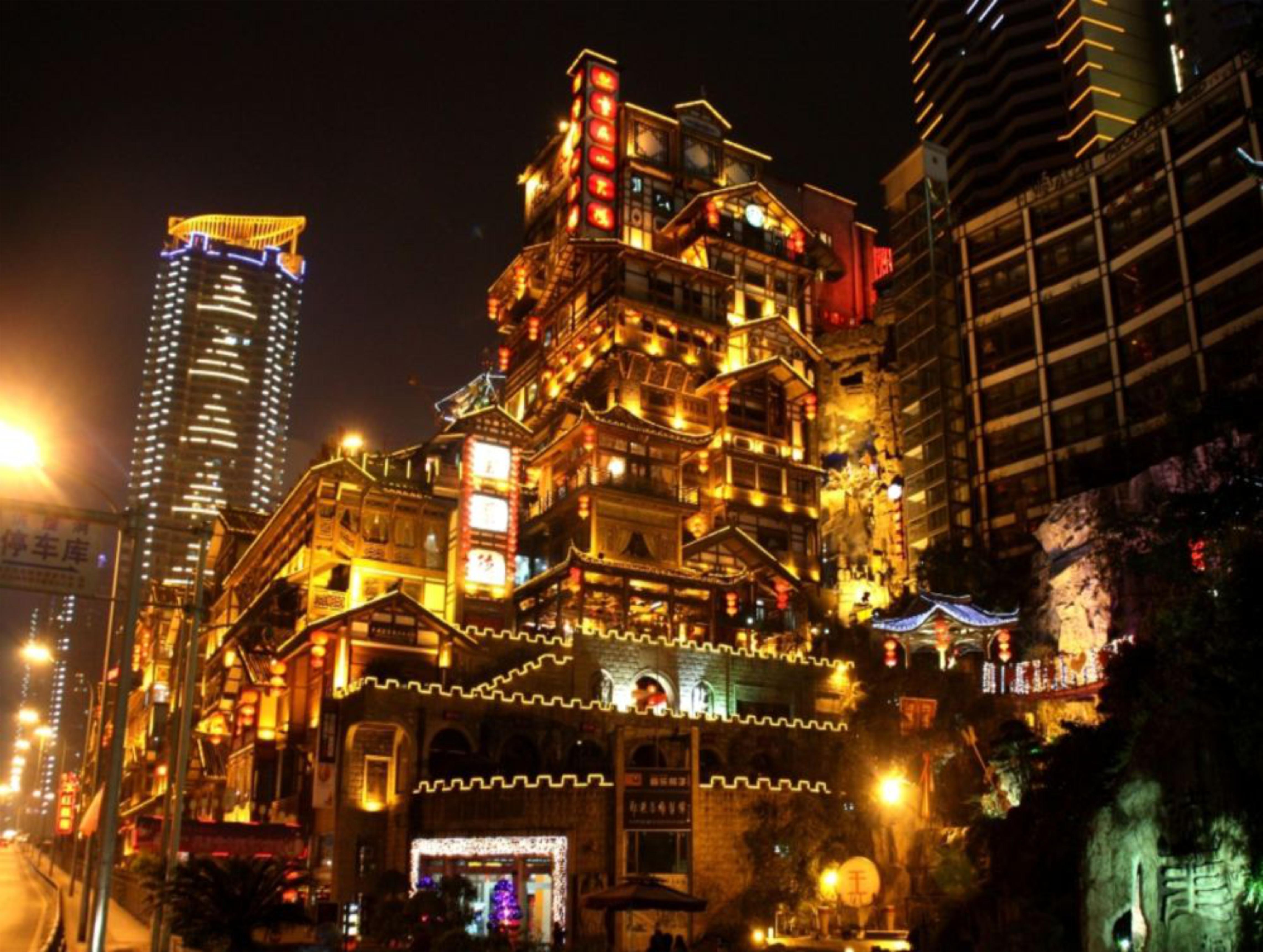 Chongqing Two-River Evening Cruise with Weekend Drone Display