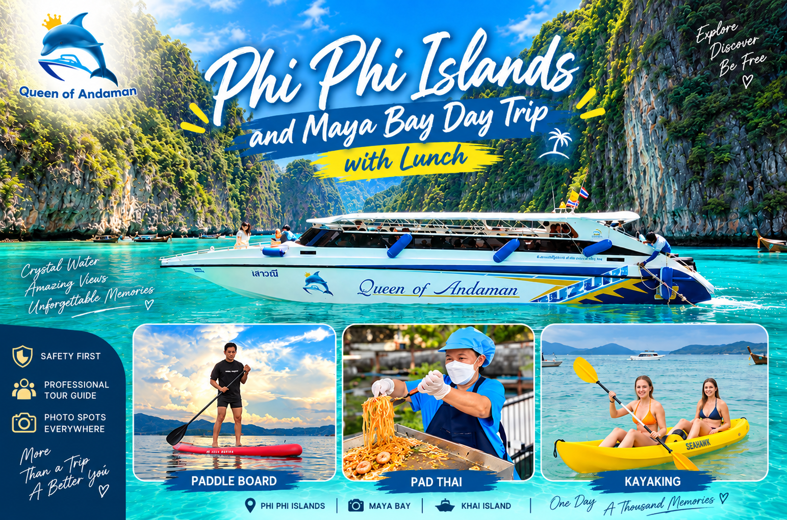 Phi Phi Islands & Maya Bay Speedboat Adventure