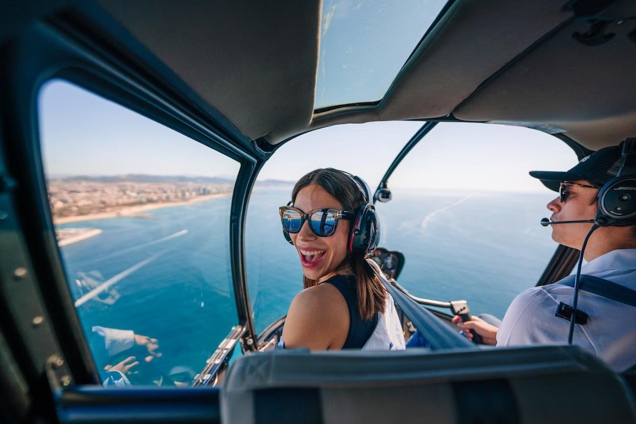 Barcelona: Helicopter Flight & Heliport Boat Transfer
