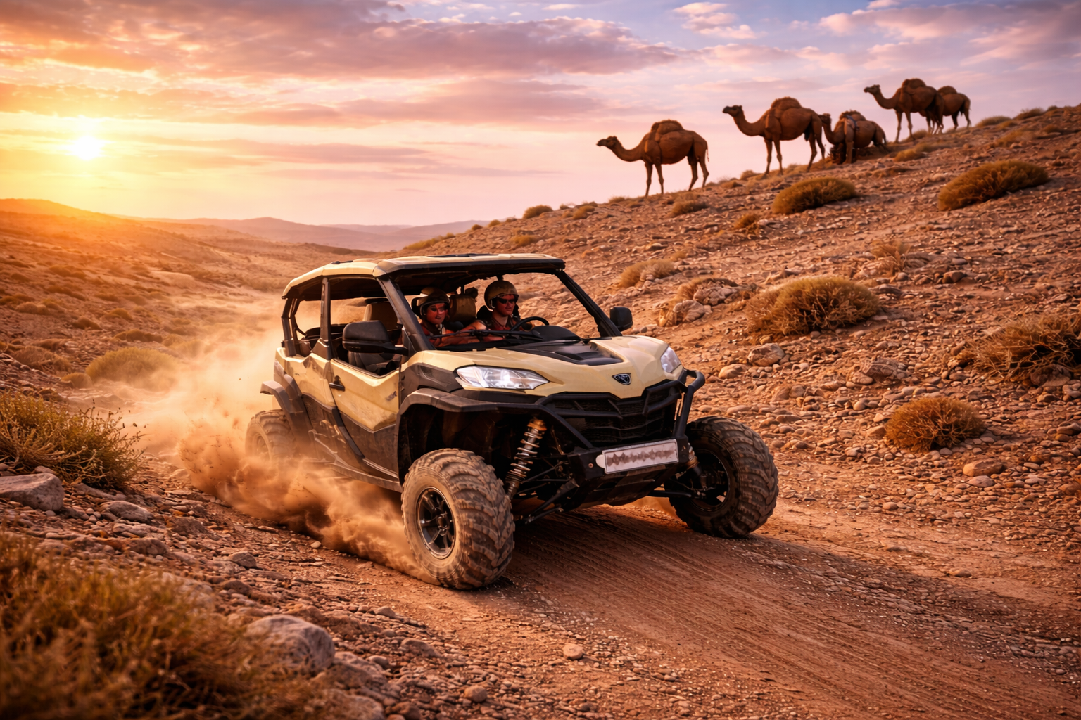 Agafay Desert 4-Seater Buggy Adventure with Optional Pool & Lunch