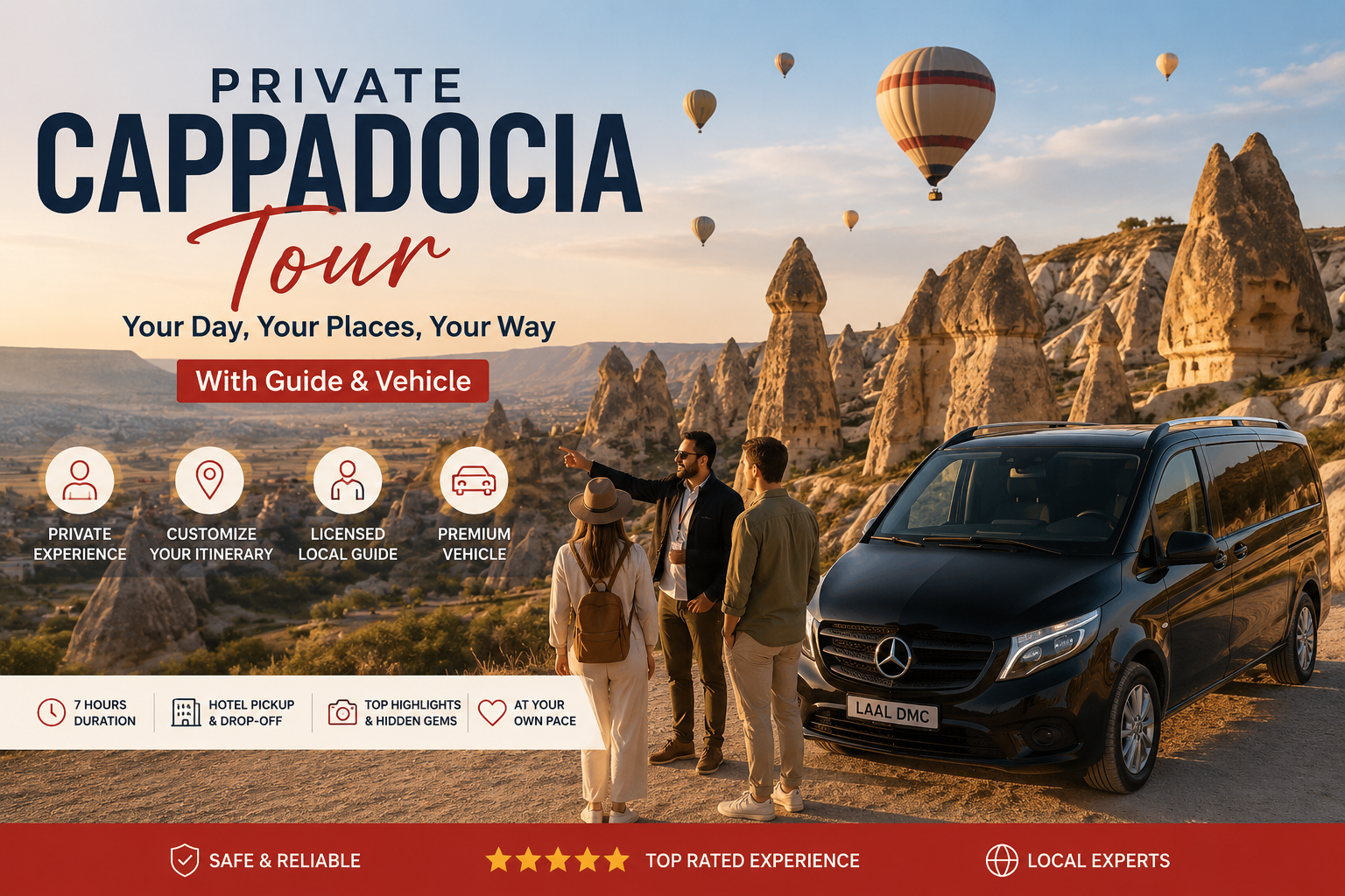 Cappadocia Private Bespoke Tour with Driver & Guide