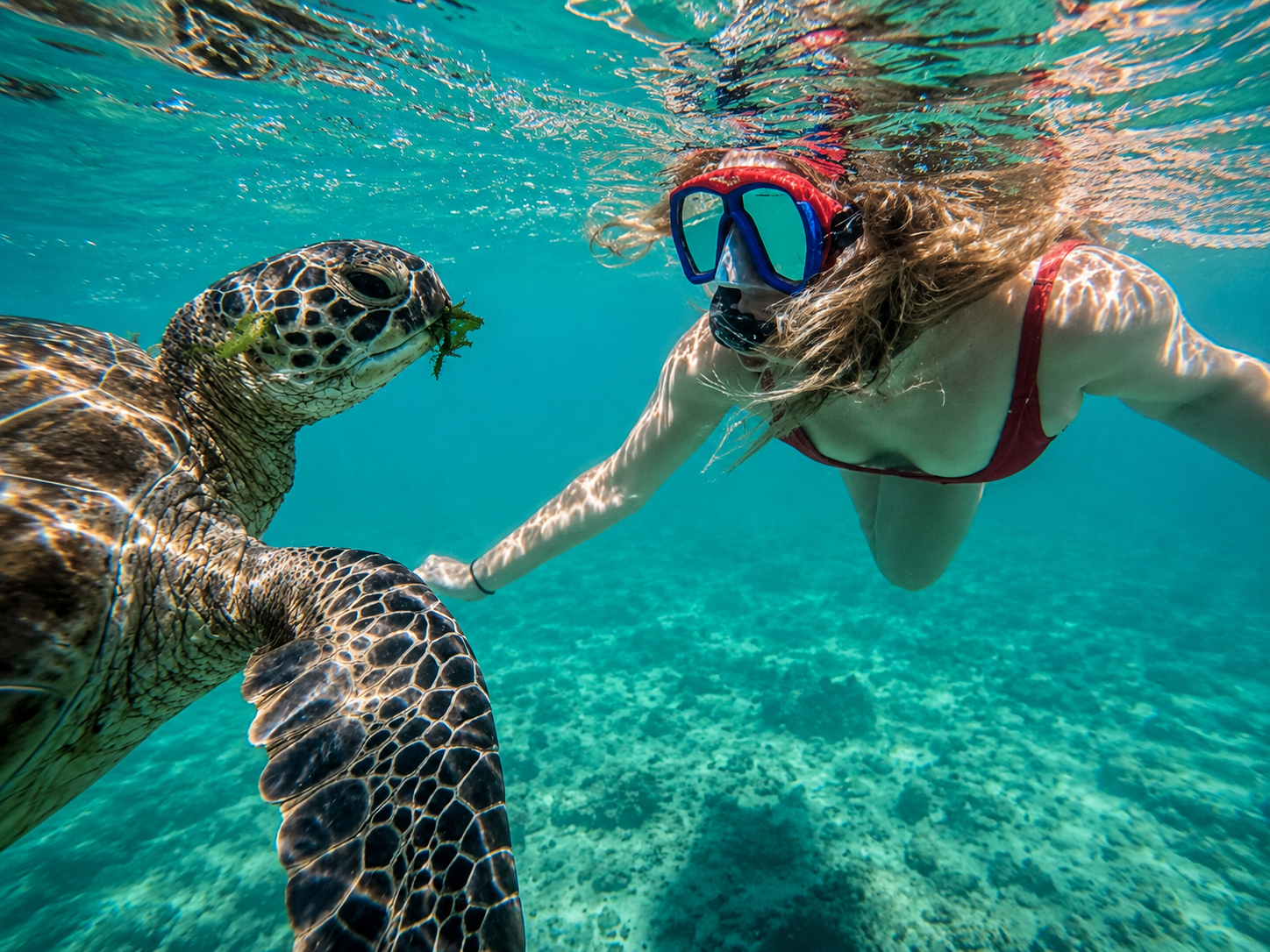 Mirissa Turtle Snorkeling with Coral Reef Exploration