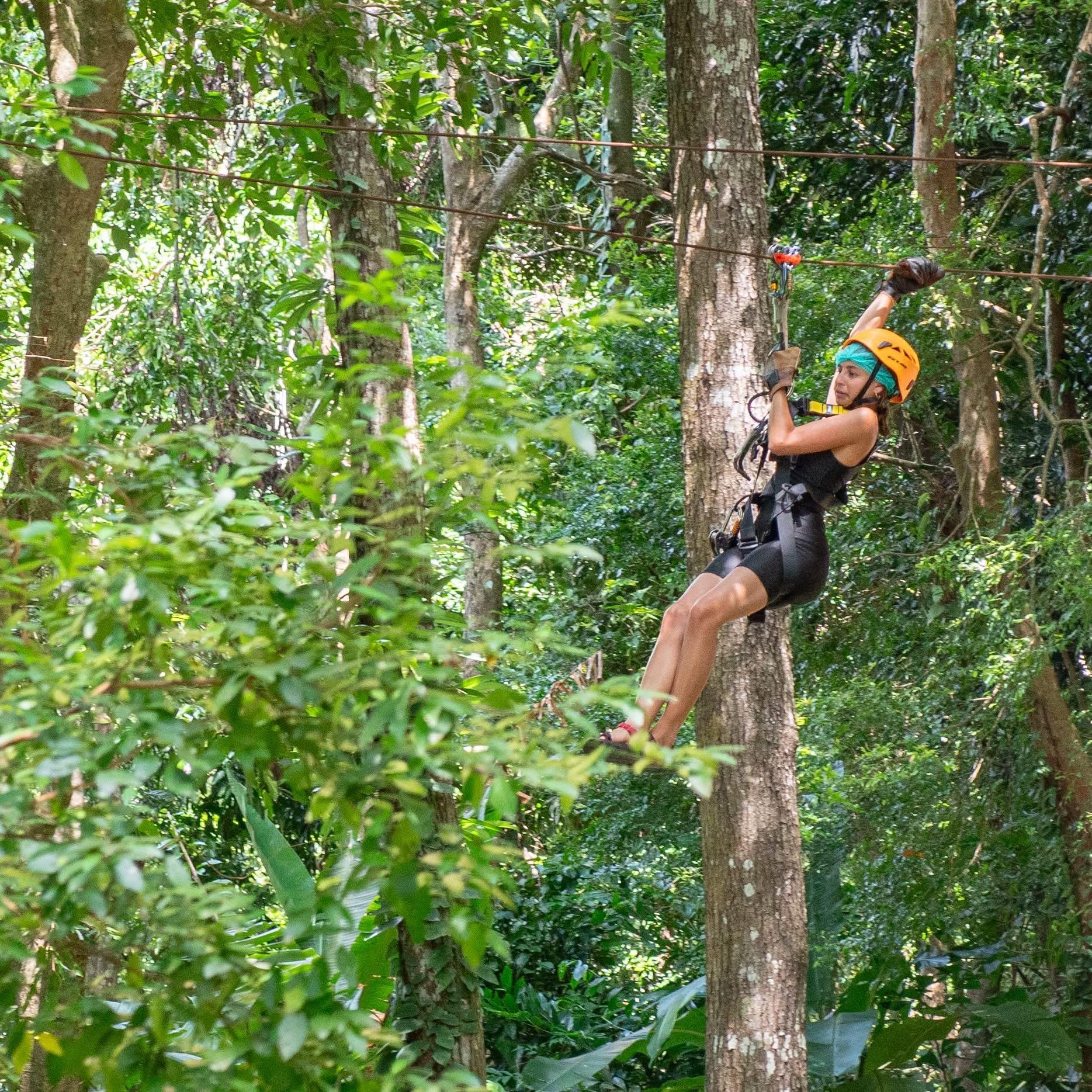 Samui Zipline Adventure: Jungle Canopy, Waterfall & Cafe