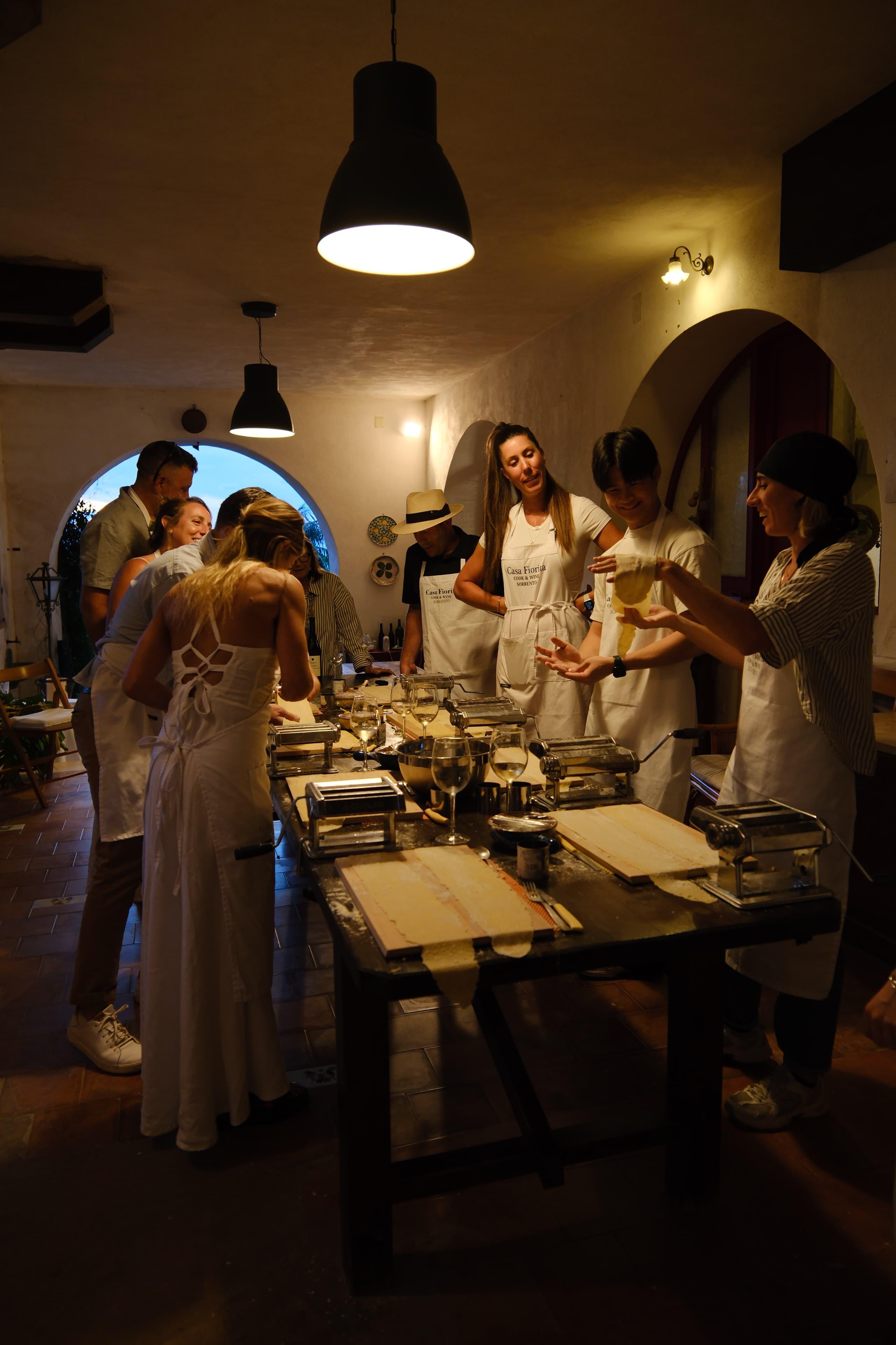 Sorrento Seaside Cooking Class & Sommelier Wine Pairing