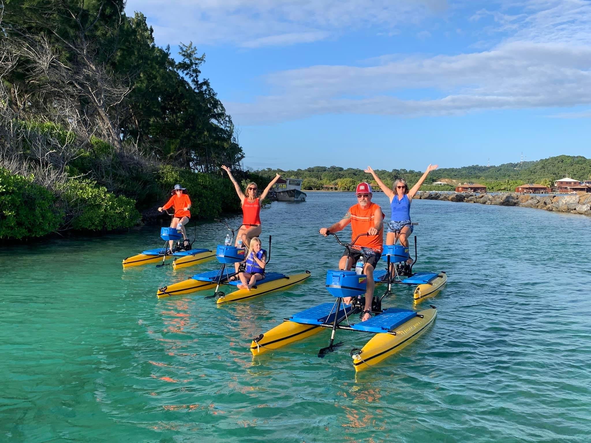 Roatán Hydrobike, Reef Snorkel & Wildlife Encounter