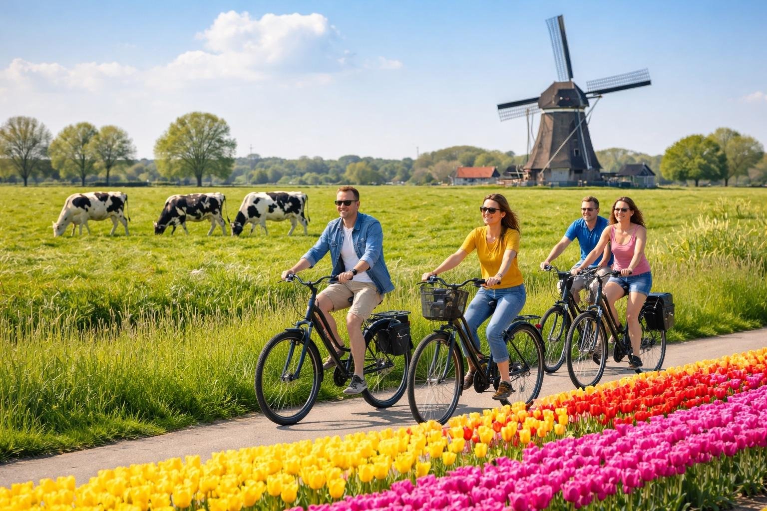Electric Bike Tour to Windmills & Cheese Farm