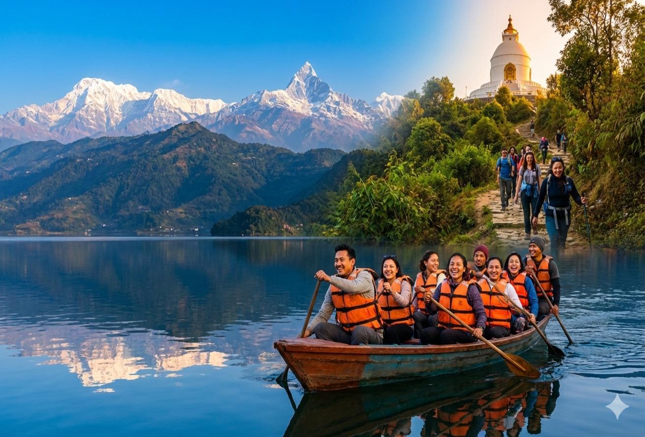Pokhara Forest Hike: Shanti Stupa & Fewa Lake Boat Crossing