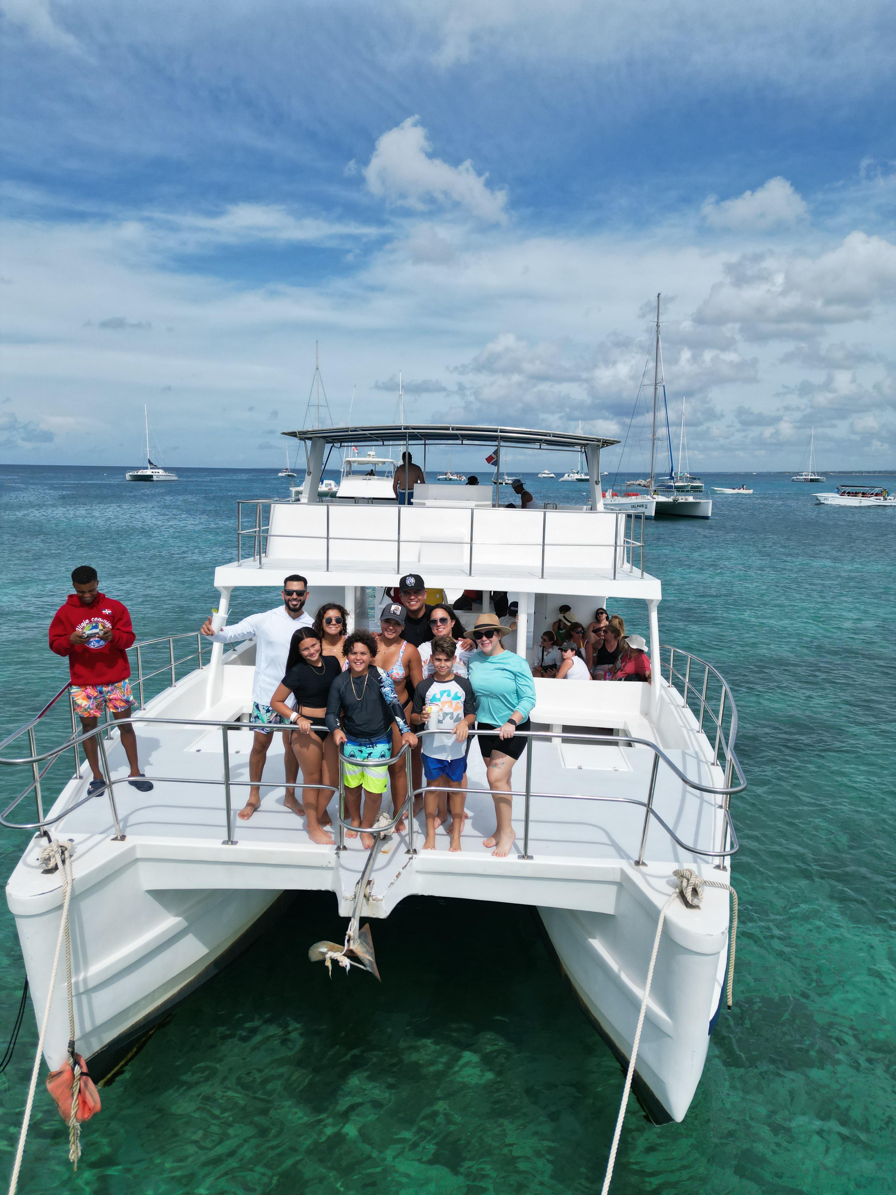 Isla Saona Full-Day Catamaran Adventure from Santo Domingo