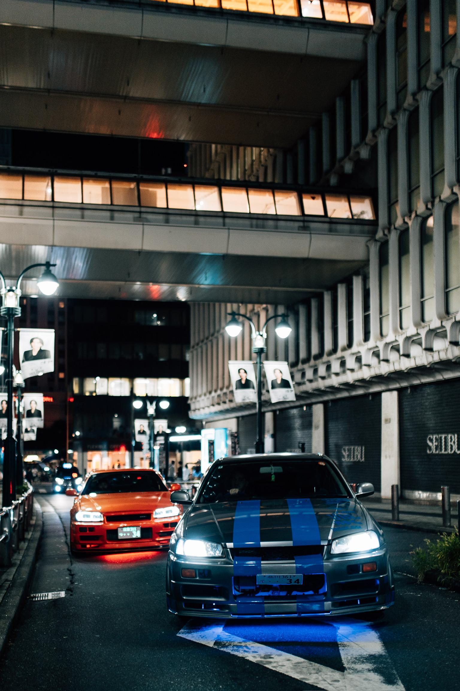 R34/Evo 600HP/GR86/WRX JDM Night Run Daikoku Parking