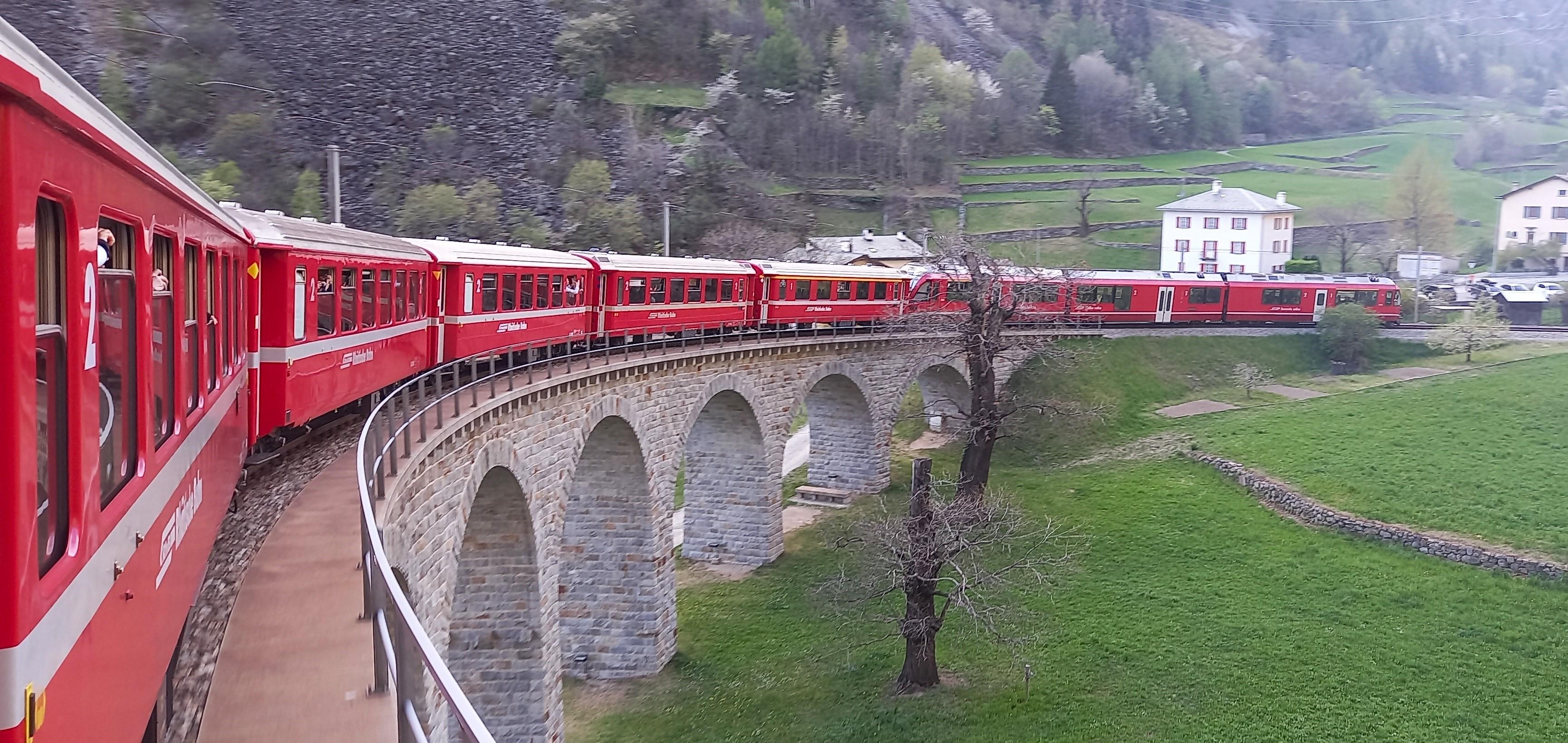 Milan to St. Moritz & Bernina Red Train Day Trip