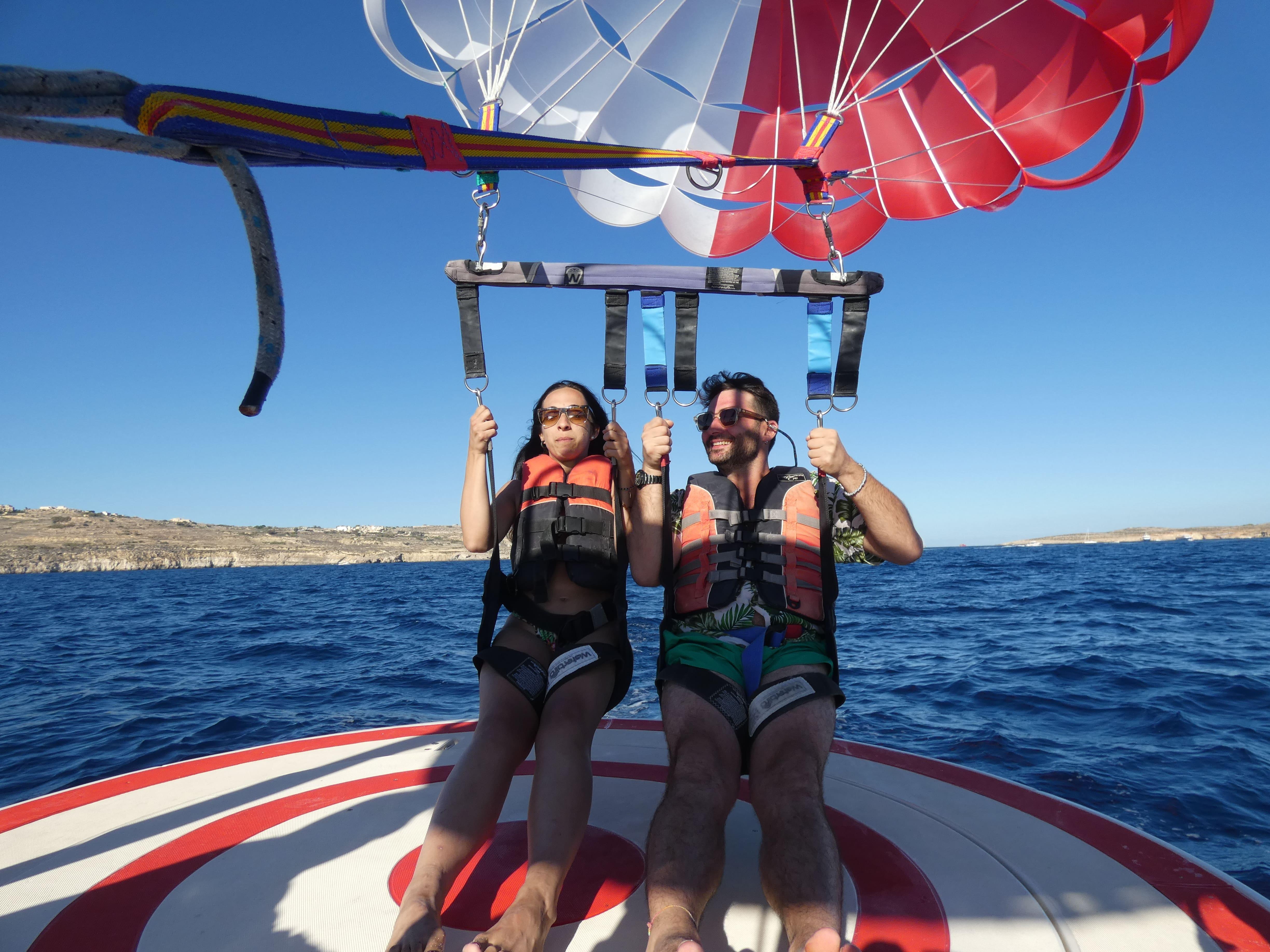 Blue Lagoon Comino Parasailing Adventure