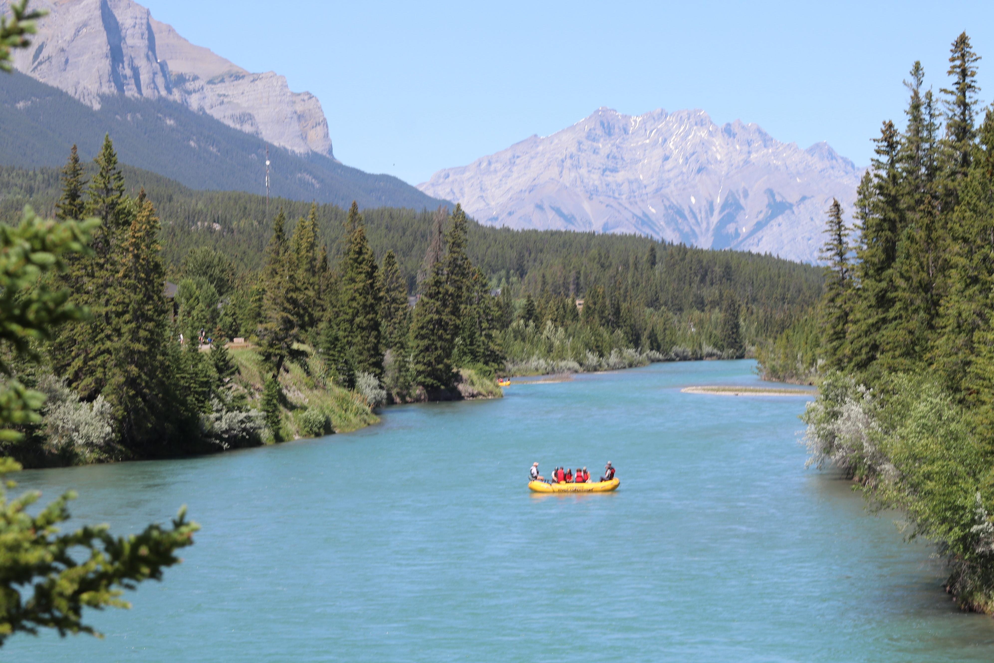 Bow River scenic float tour in Canmore — Canadian Rockies rafting (1)