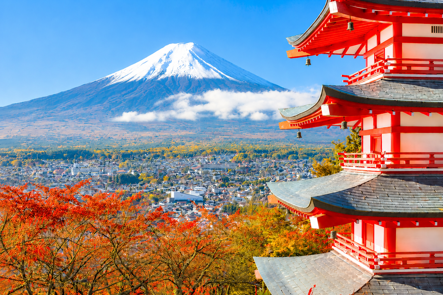 Mount Fuji and Kawaguchi Lakes Small-Group Day Tour