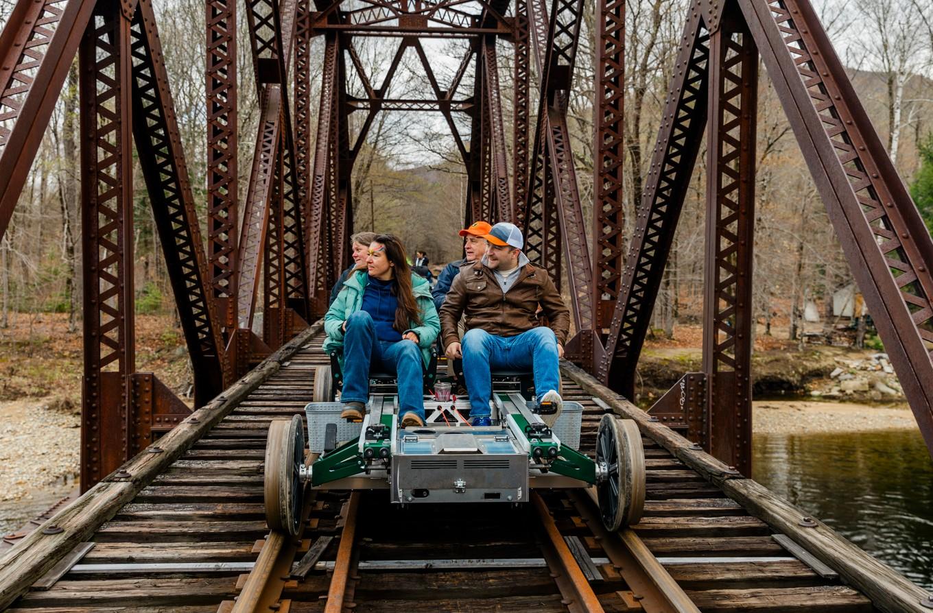 White Mountains Rail Bike Adventure from Lincoln
