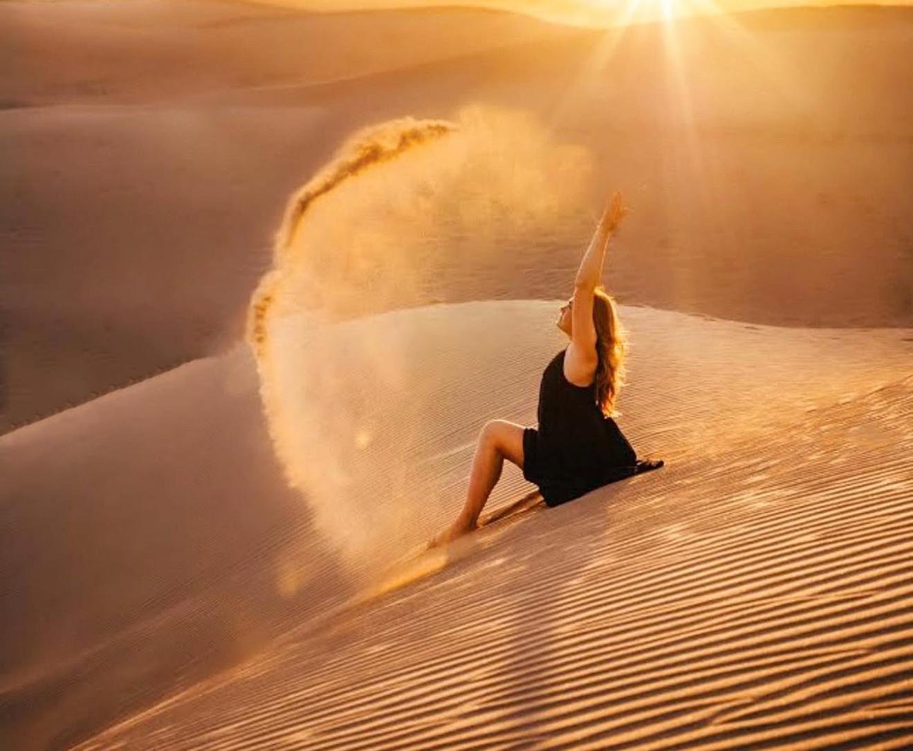 Doha Desert Safari: Sunset Dune Bashing, Camel Ride & Sandboarding