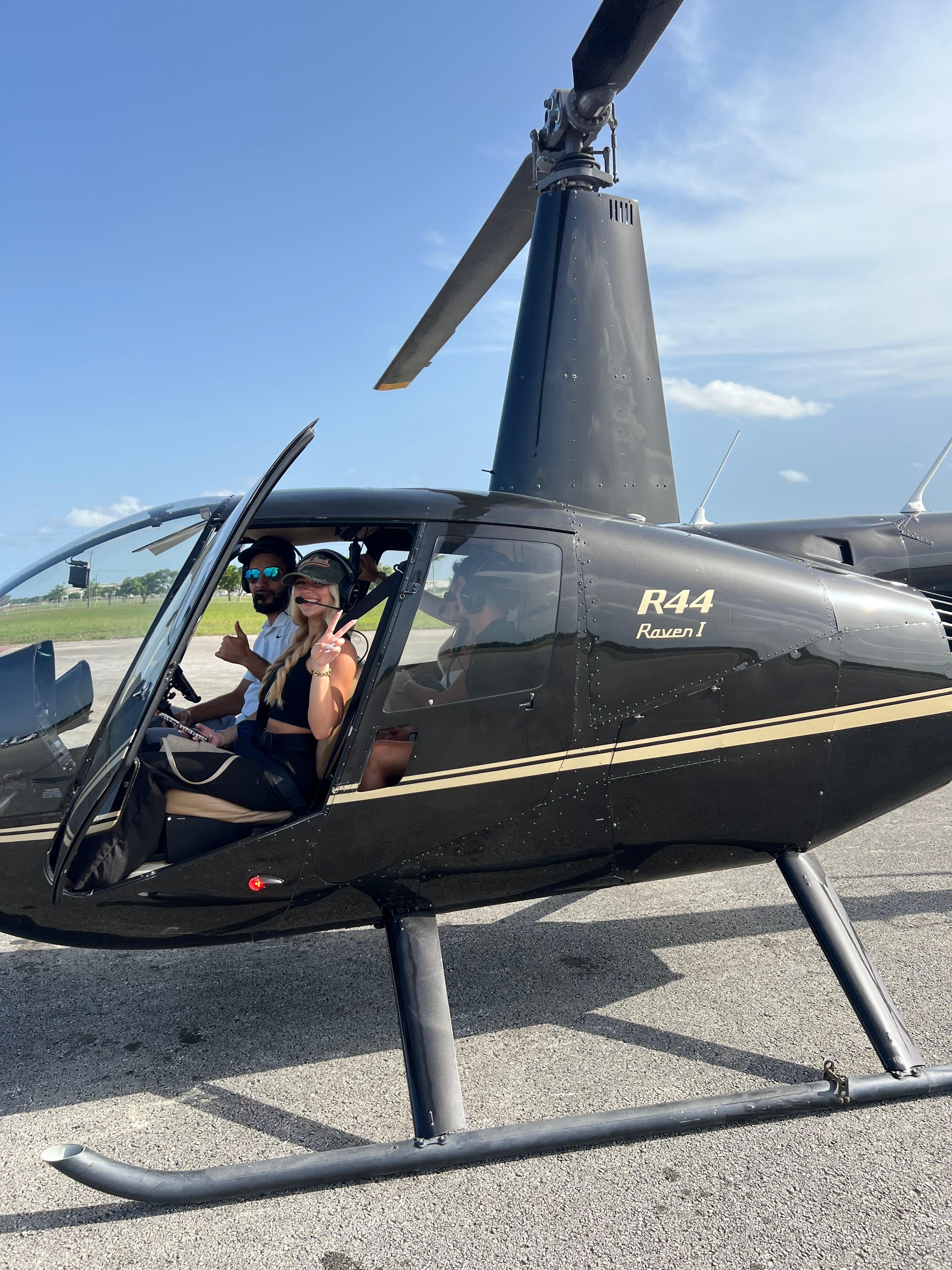 Private Helicopter Flight Over Miami