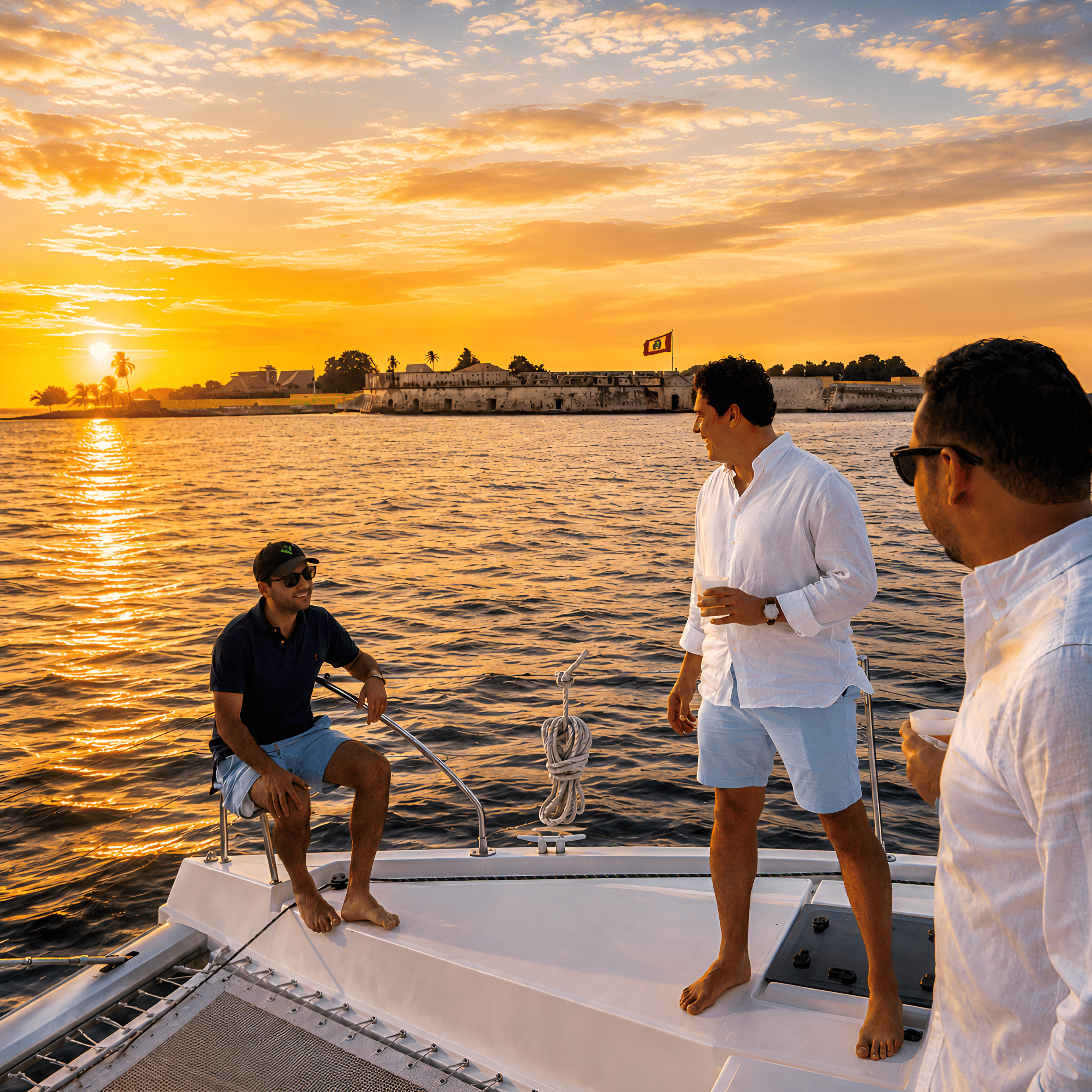 Cartagena: Private Luxury Leopard 40 Catamaran Charter