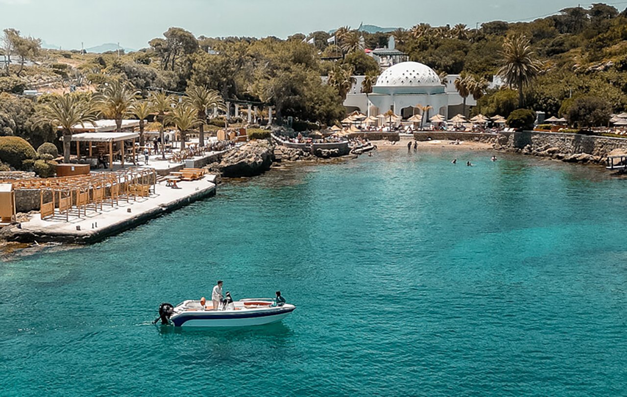 Rhodes Self-Drive Boat Rental: Anthony Quinn Bay & Kallithea Springs